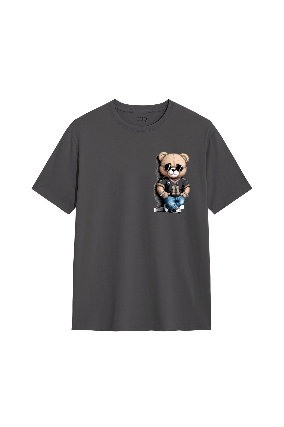 MODA Teddy Bear Rapçi Baskılı Oversize Tshirt