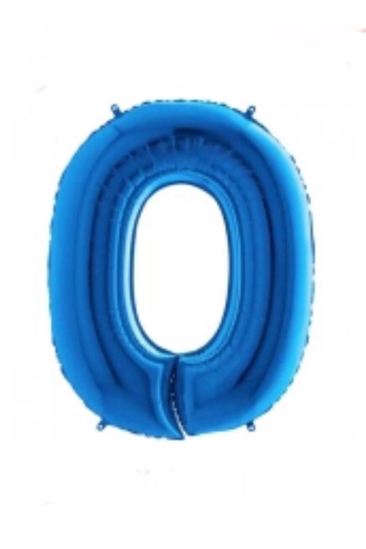 MİNAY 0 RAKAM FOLYO BALON KOYU MAVİ RENK 40" 100cm