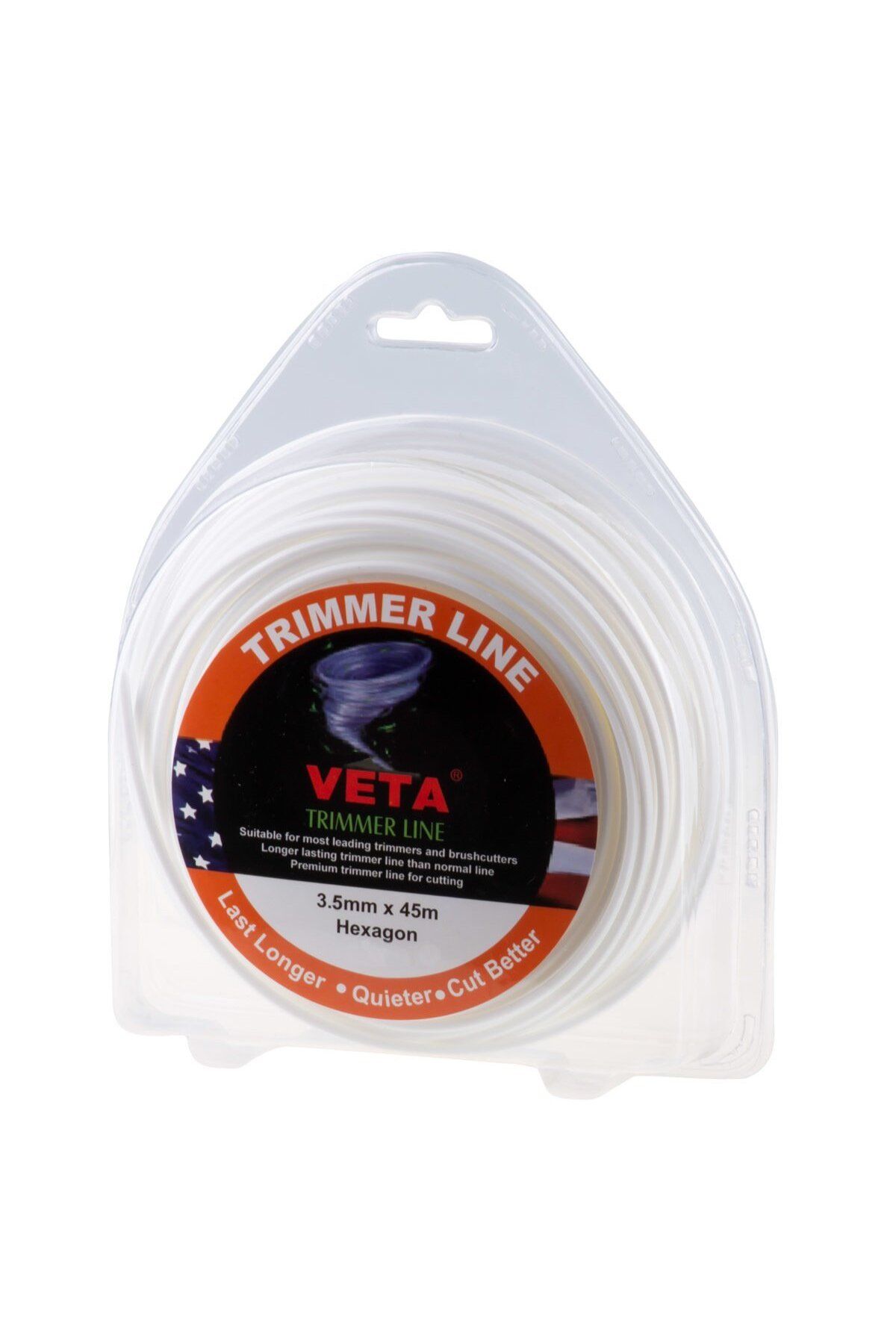 Veta 131723 Misina 3.5mm 40 Metre 6 Köşe Beyaz