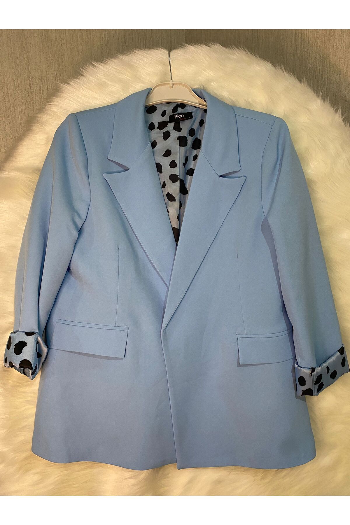 VİSTOR LEOPAR DESENLİ BLAZER CEKET