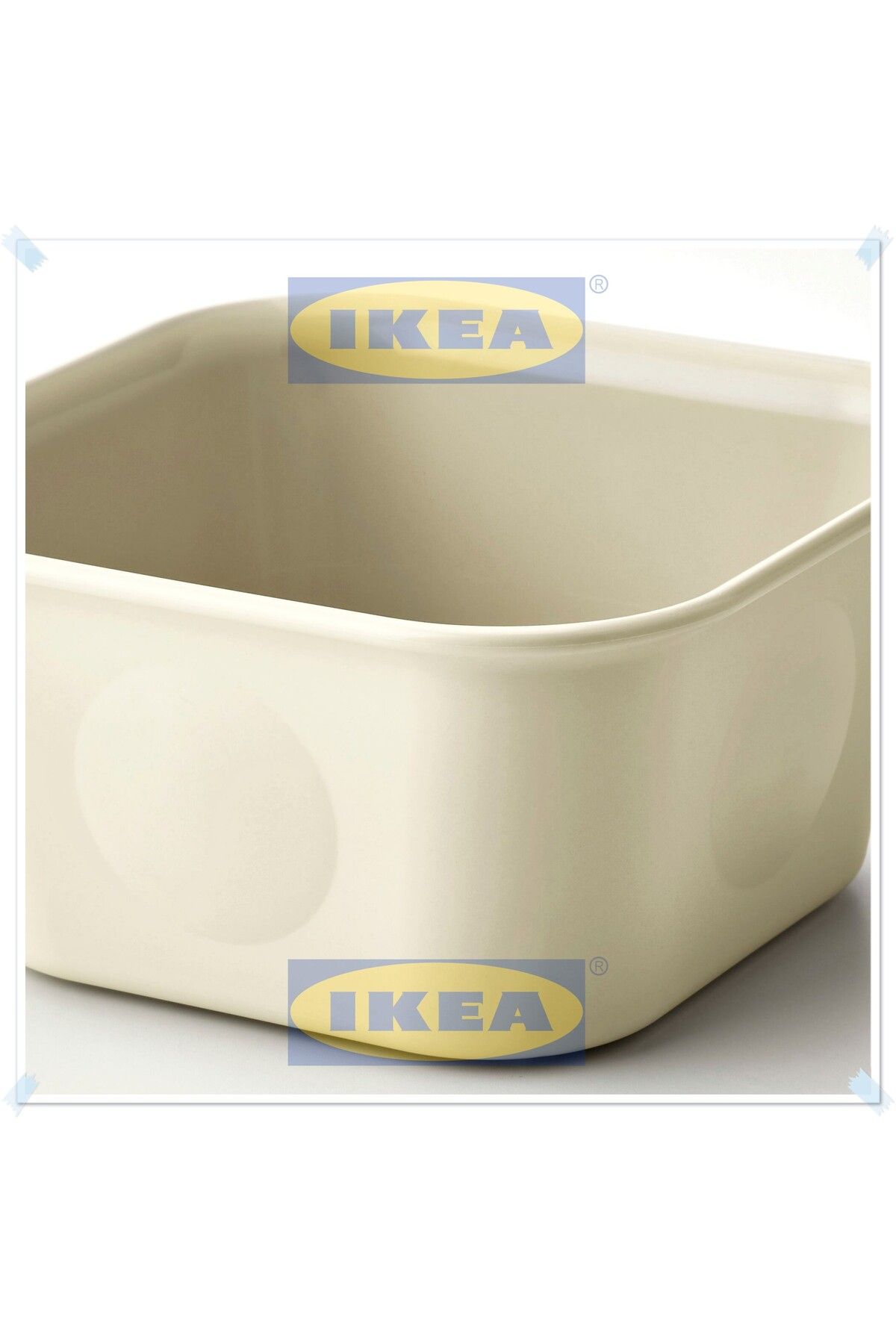 IKEA Nojig Bej Renk Kutu, Çekmece İçi Düzenleyici, Masaüstü Düzenleyici, Organizer, 10x10x5 cm