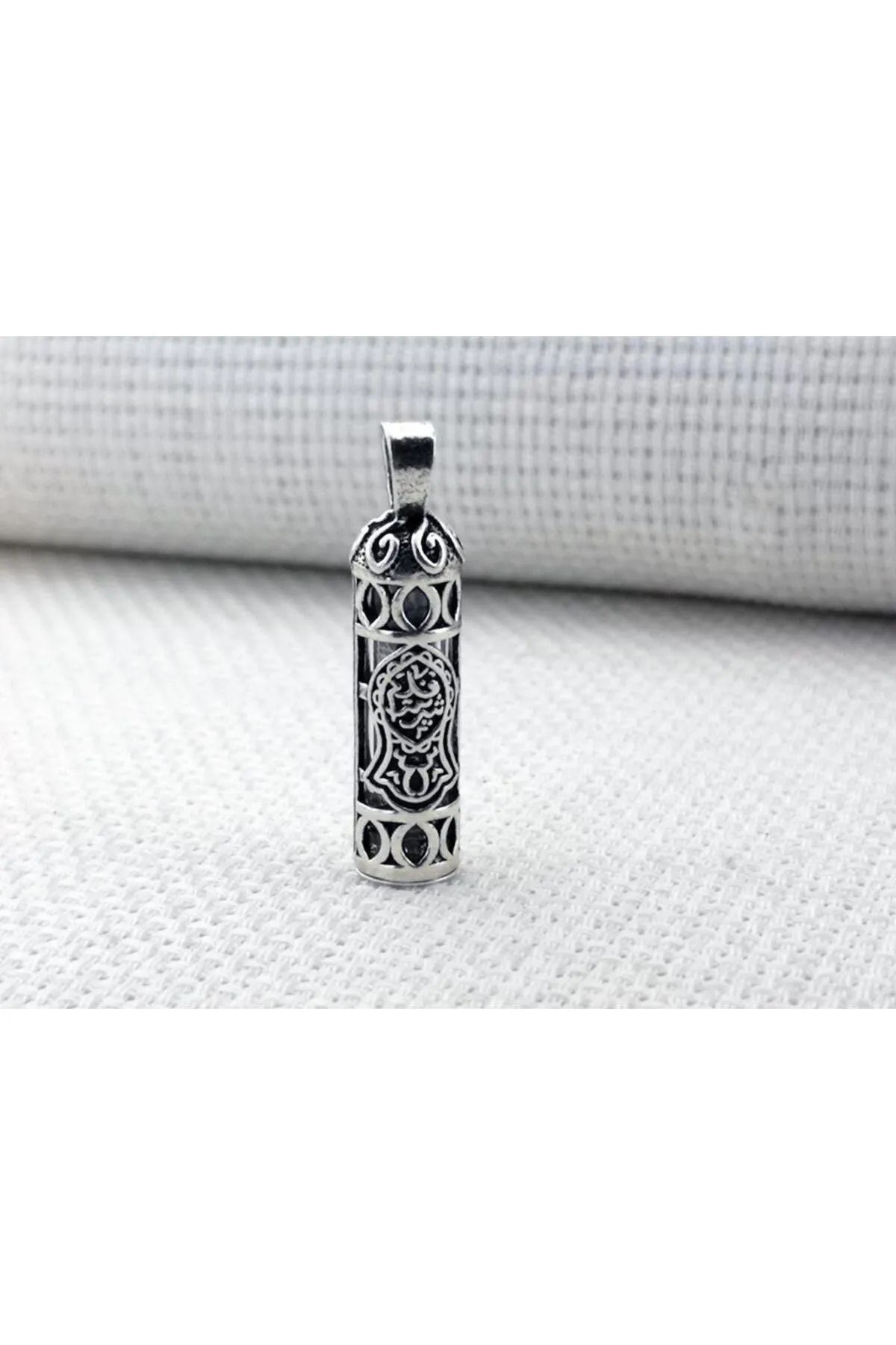 MODA925 925 Ayar Gümüş Cevşeni Kebir Dualı Nalı Şerif Tasarım Cevşen Kolye