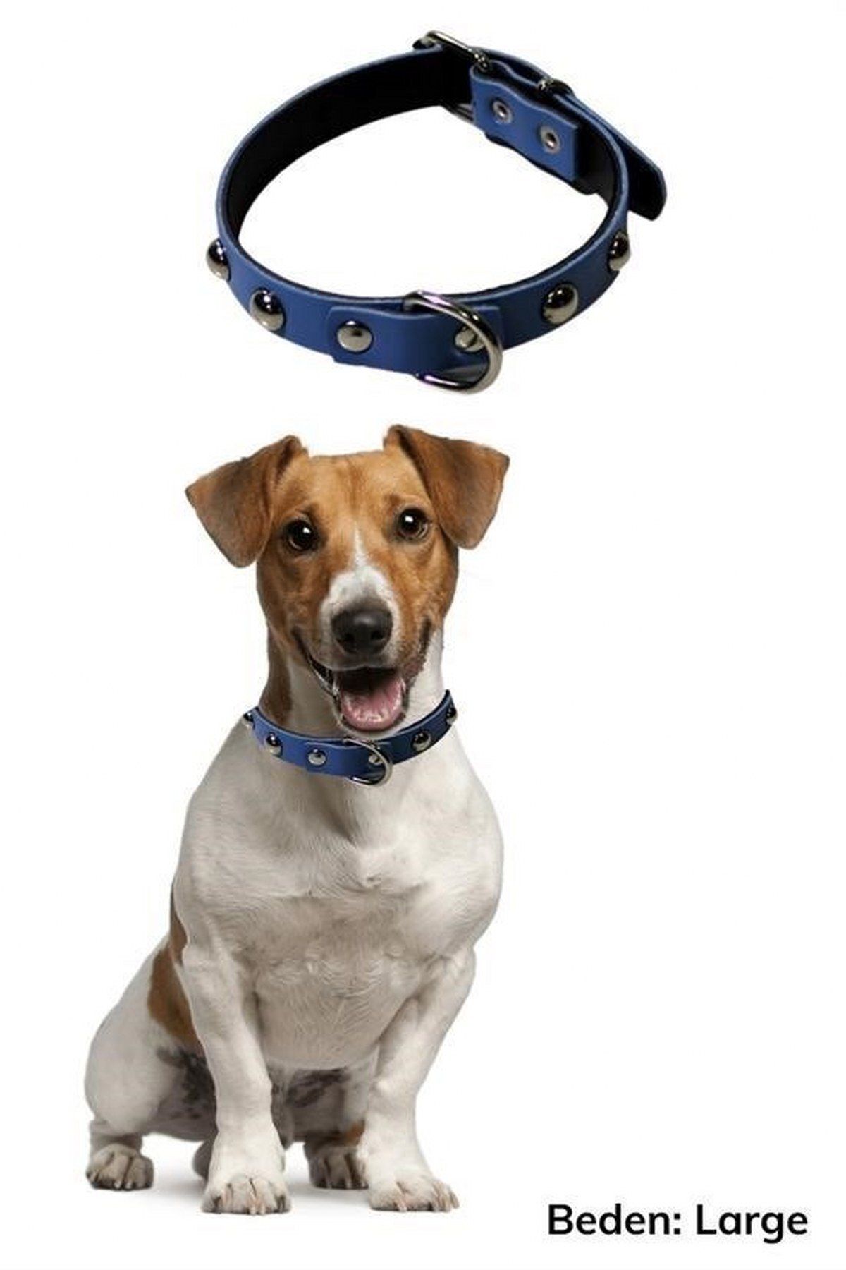 tedaks Yumuşak Dokulu Deri Köpek Gezdirme Boyun Tasması (Large)