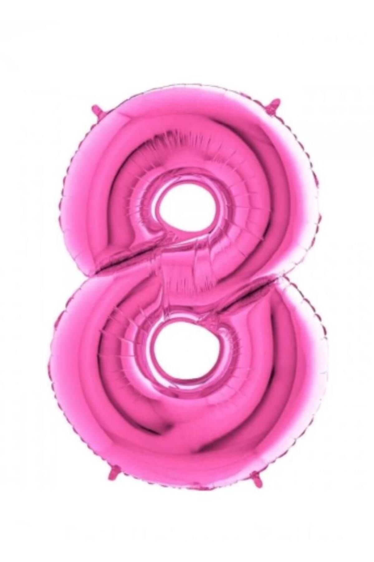 MİNAY 8 RAKAM FOLYO BALON KOYU PEMBE RENK 40" 100cm