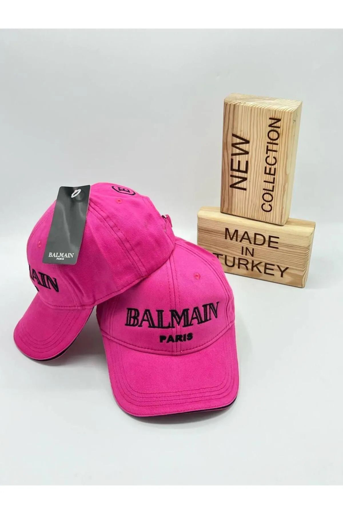 NO BRAND Premium Nakış Detaylı Pembe Unisex Şapka