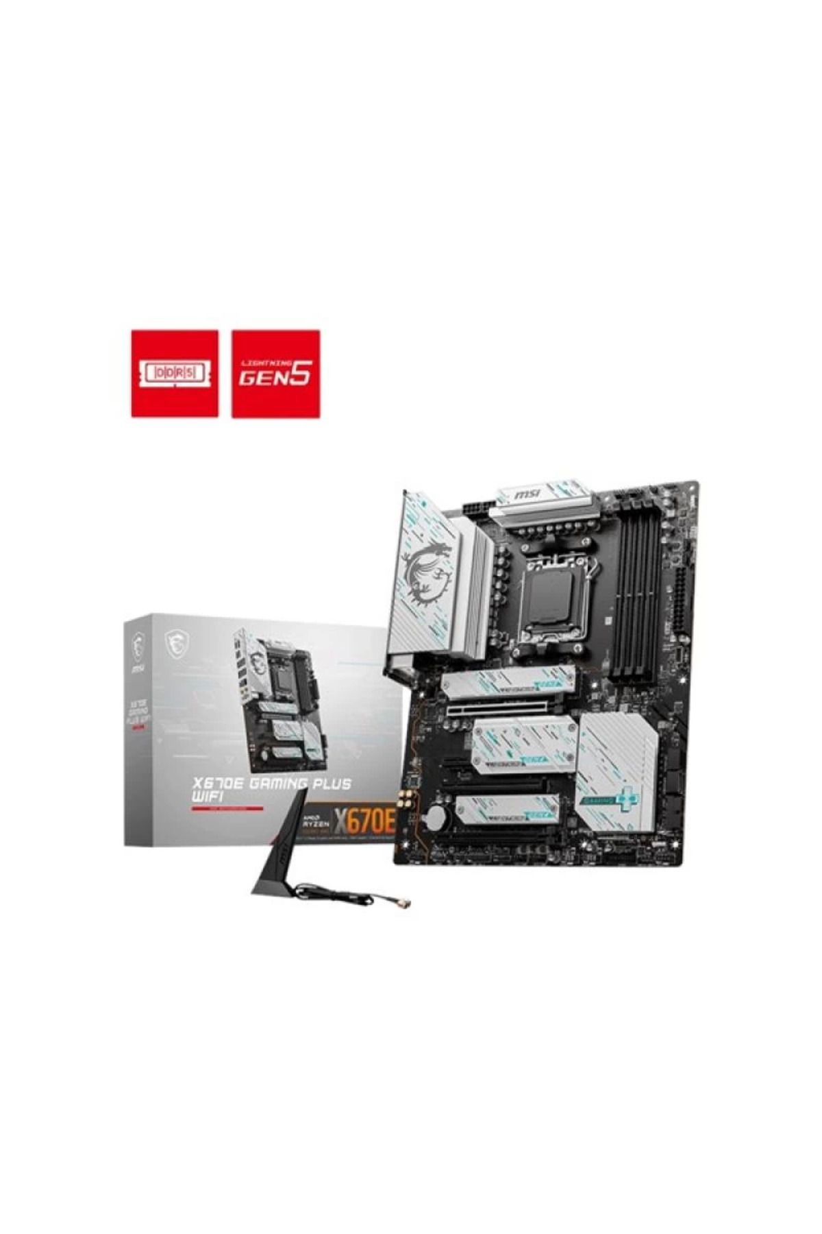ÖYKÜ VE YİĞİT MSI X670e GAMING PLUS WIFI-6E DDR5 HDMI-DP PCIE 5.0 AM5 ATX