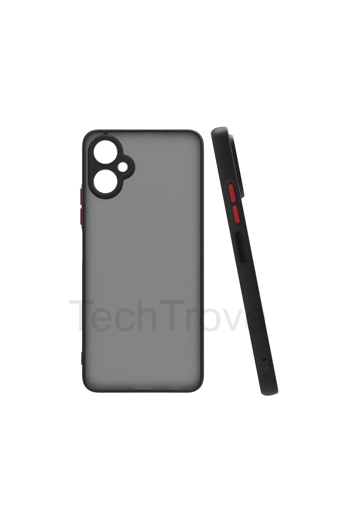 TechTrove Tecno Camon 19 Neo Kılıf Buzlu Tasarım Kenarları Yumuşak Kamera Koruma Çıkıntılı Kapak
