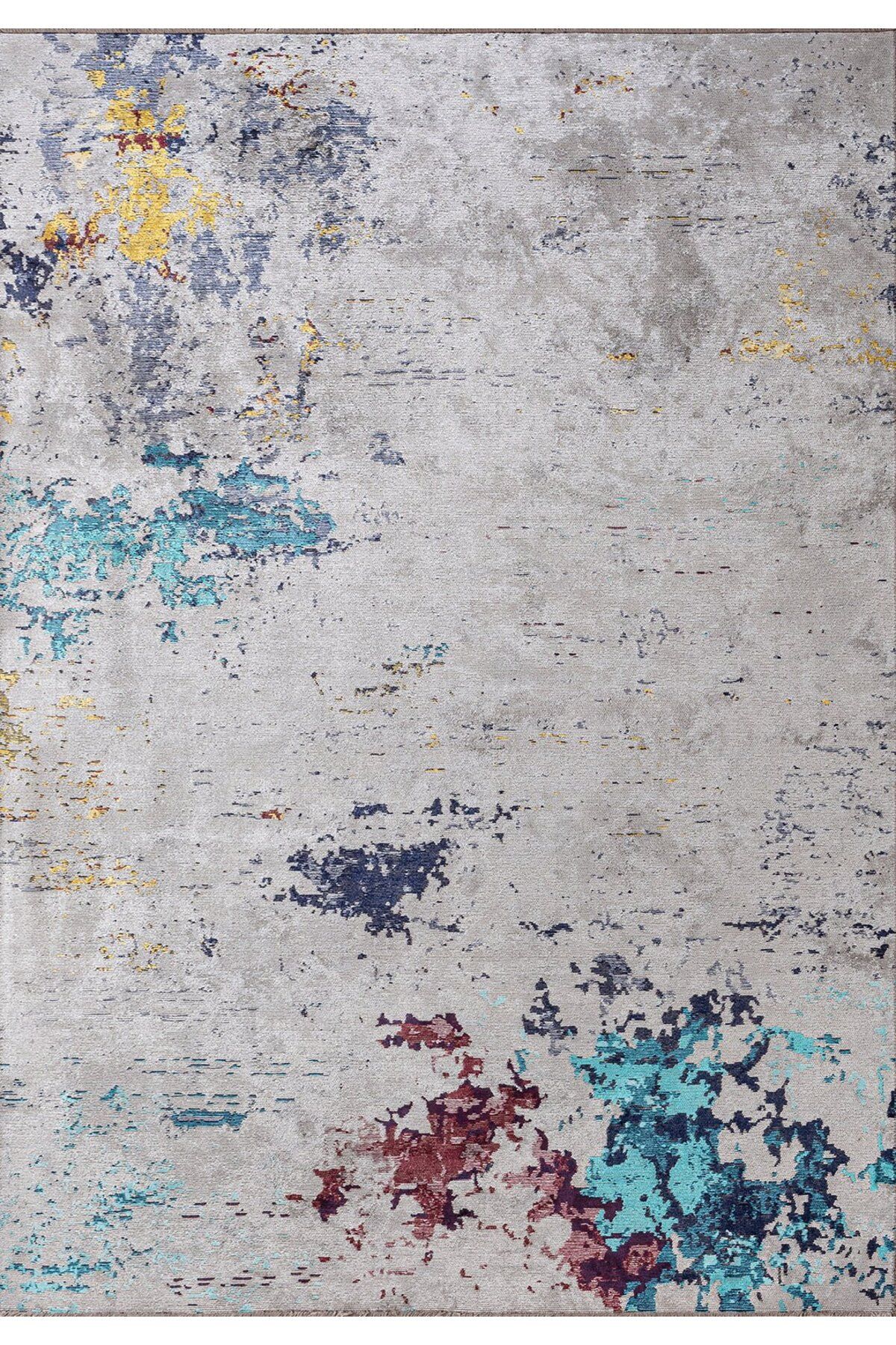 BM Home FROST AÇIK GRİ - SARI - VİŞNE ÇÜRÜĞÜ - KOYU LACİVERT - TURKUAZ 200X300 CM HALI