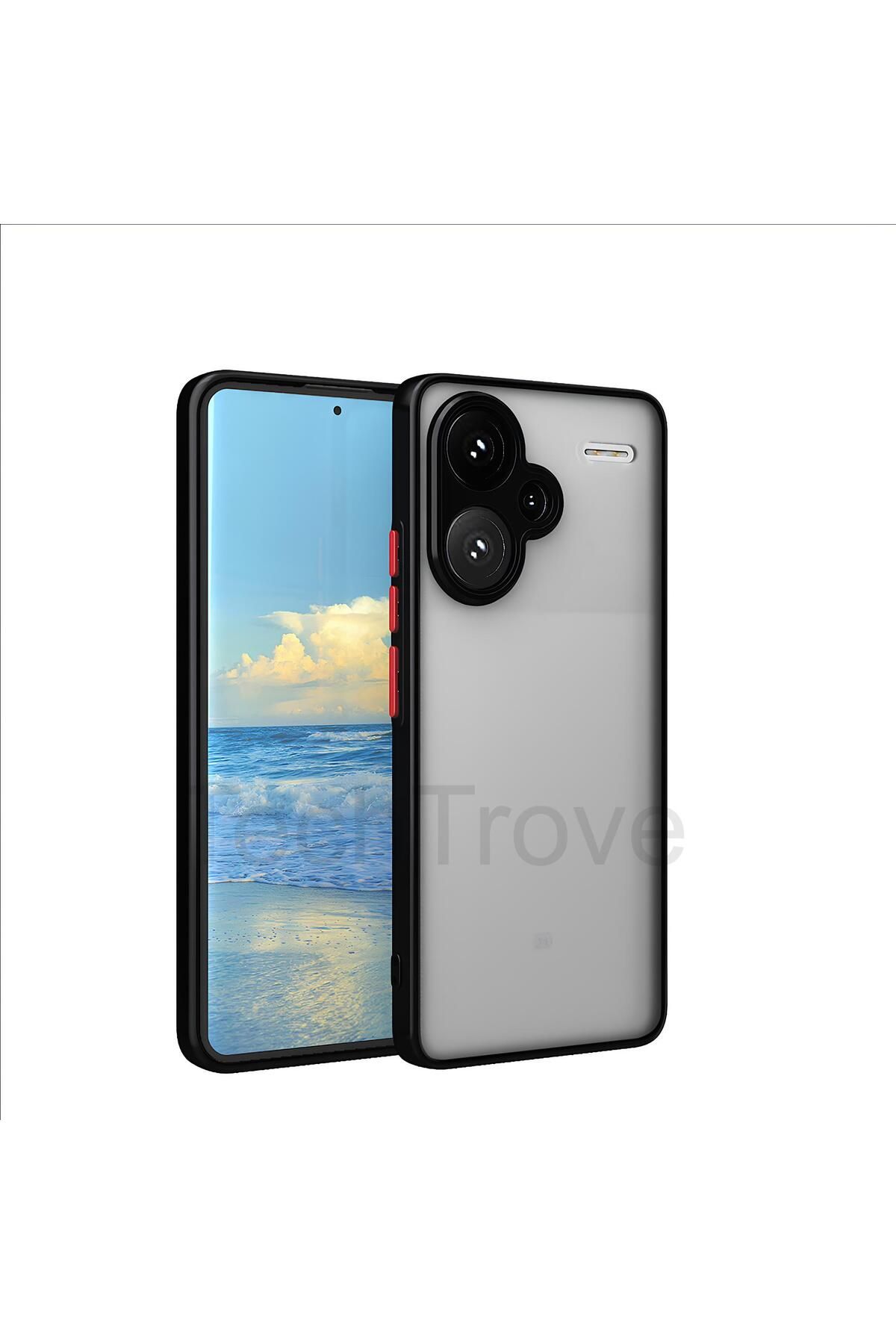 TechTrove Xiaomi Redmi Note 13 5G Kılıf Buzlu Tasarım Kenarları Yumuşak Kamera Koruma Çıkıntılı Kapak