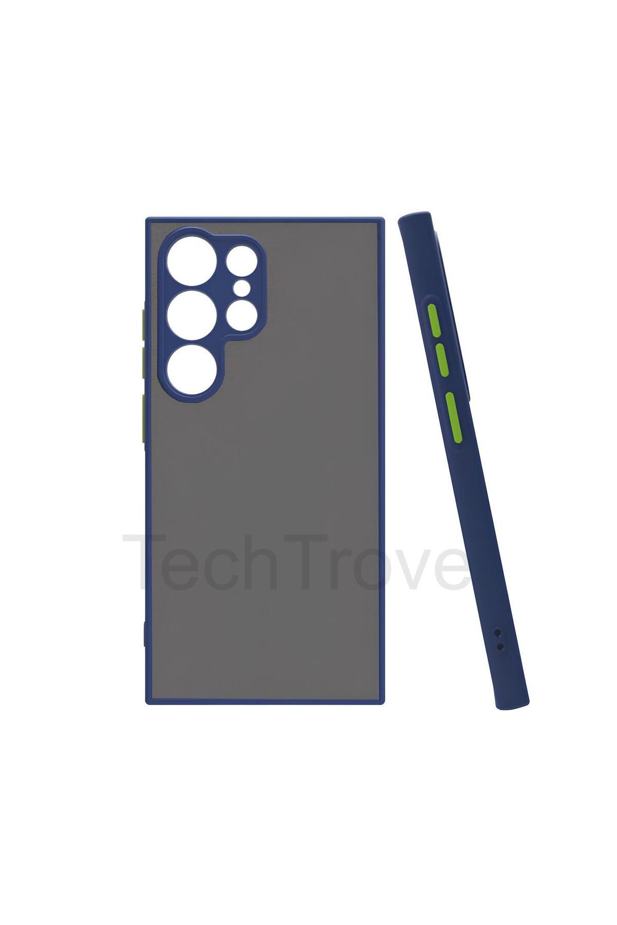 TechTrove Samsung Galaxy S24 Ultra Kılıf Buzlu Tasarım Kenarları Yumuşak Kamera Koruma Çıkıntılı Kapak