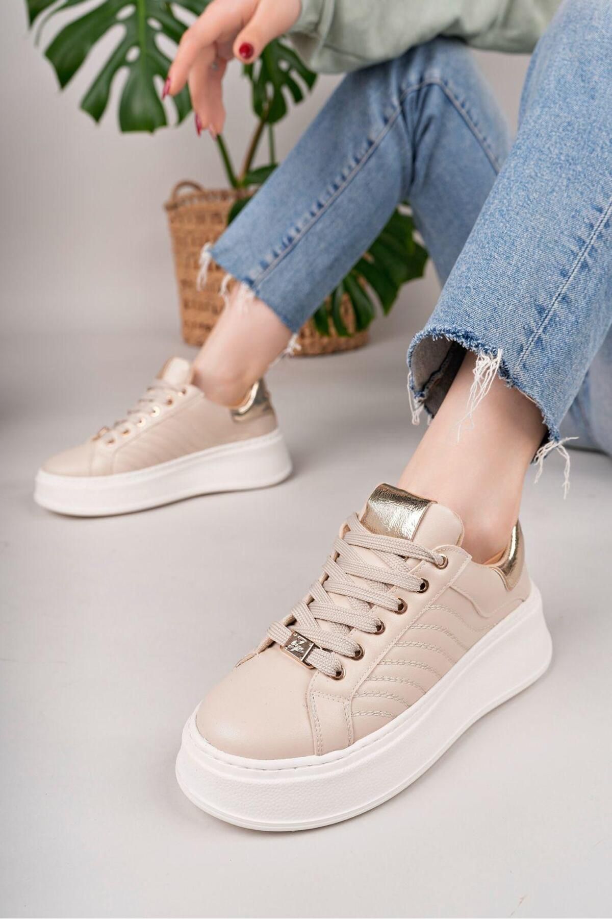 TAYYAR SHOES Kadın Günlük Kullanımlı Rahat Spor Ayakkabı