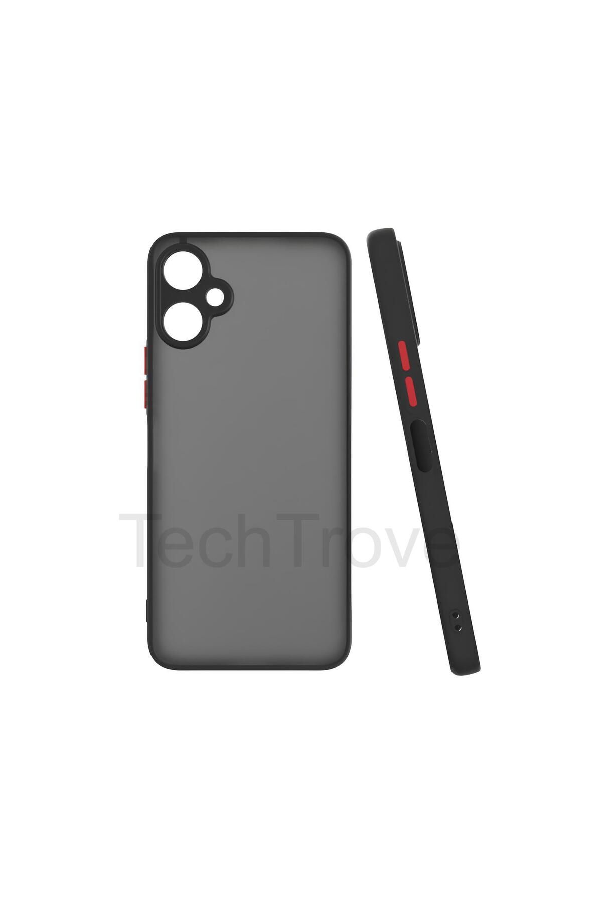 TechTrove Tecno Spark 9T Kılıf Buzlu Tasarım Kenarları Yumuşak Kamera Koruma Çıkıntılı Kapak