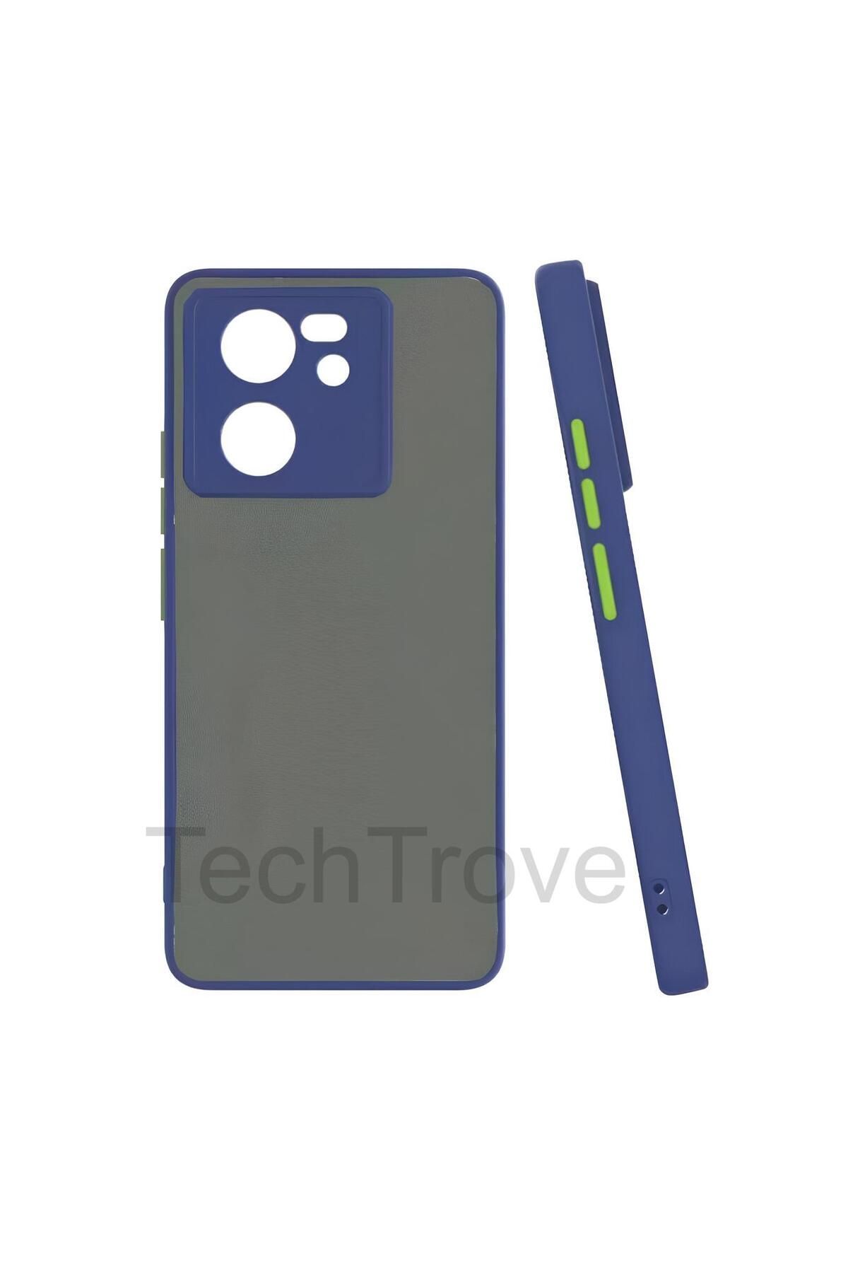 TechTrove Xiaomi Mi 13T Kılıf Buzlu Tasarım Kenarları Yumuşak Kamera Koruma Çıkıntılı Kapak