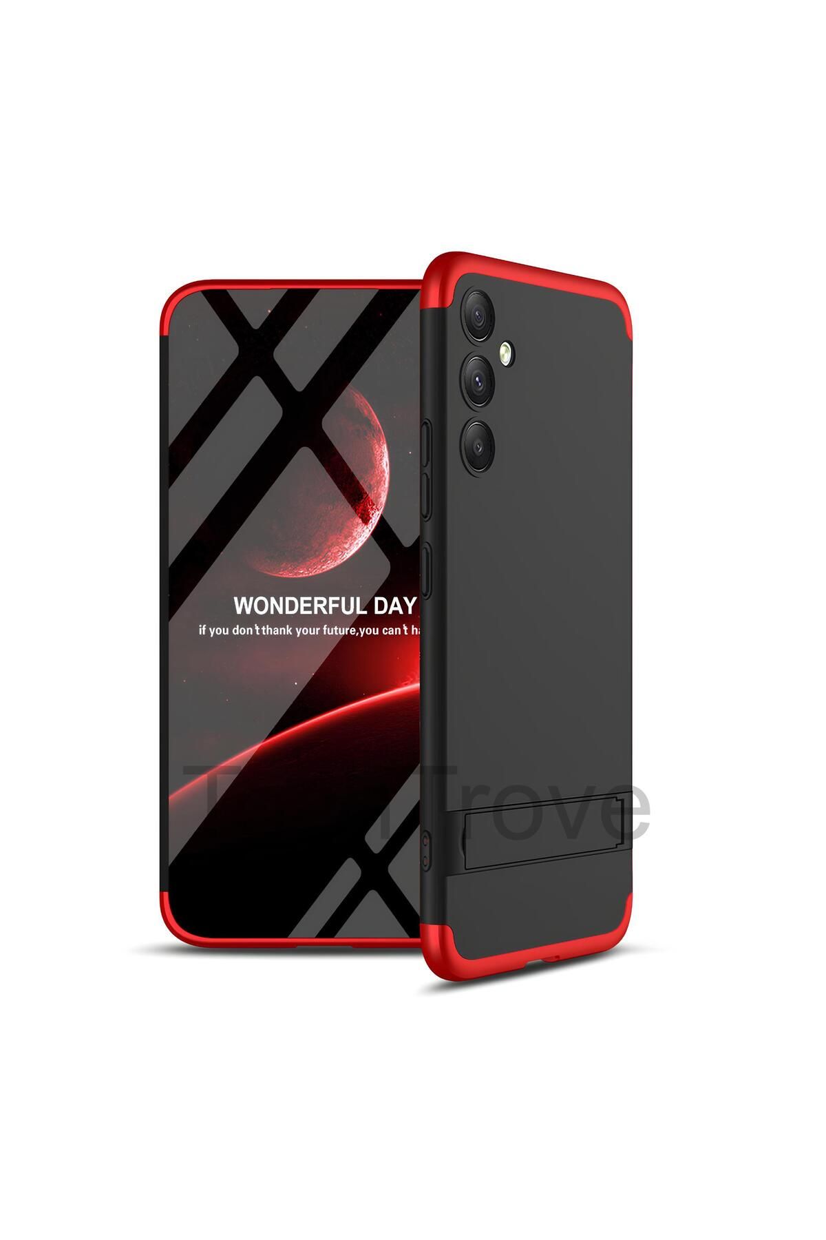 TechTrove Galaxy A54 Kılıf Kamera Korumalı Dikey Standlı Ays Kapak