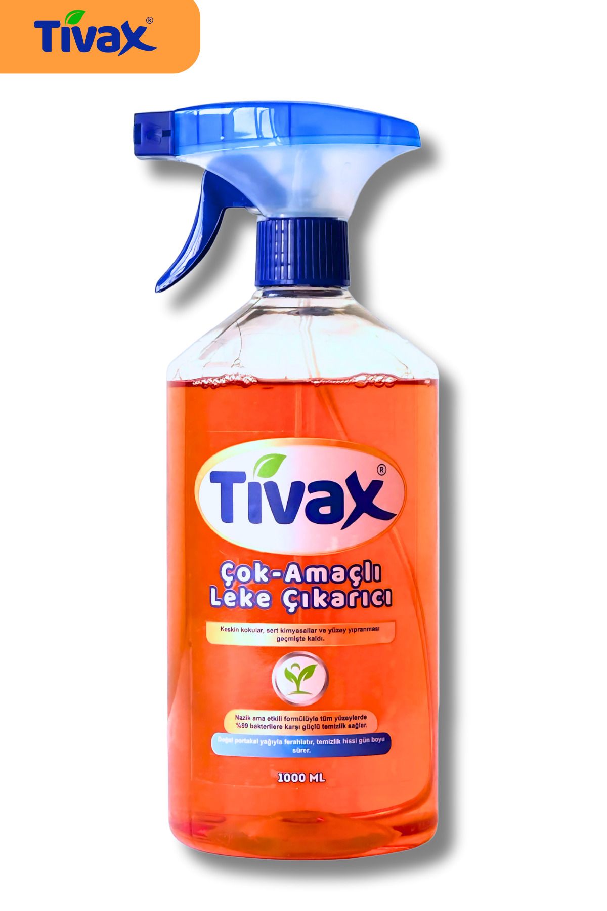 Tivax Çok Amaçlı Leke Çıkarıcı 1L | Portakal Gücüyle Bütün Yüzeylerde Kolay ve Temizlik