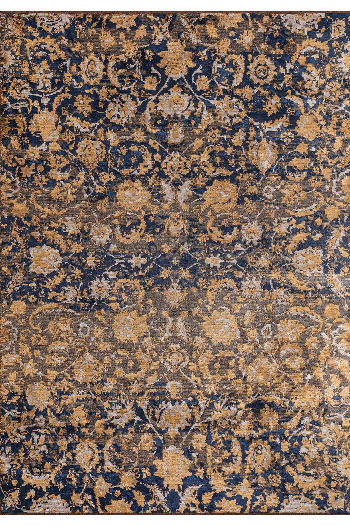BM Home DREAM KEMİK - GOLD - KOYU LACİVERT 200X300 CM HALI