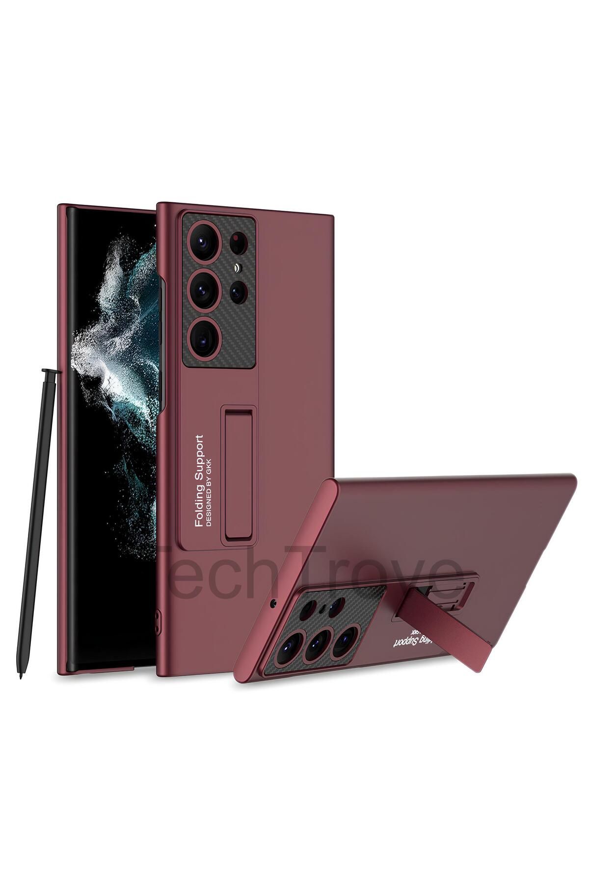 TechTrove Galaxy S23 Ultra Kılıf Standlı Ays Kapak