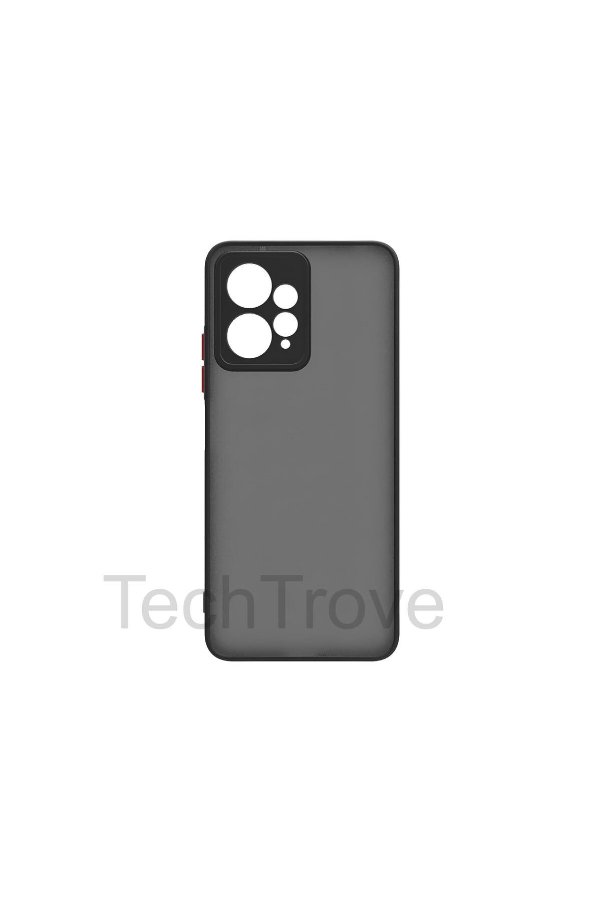 TechTrove Xiaomi Redmi Note 12 4G Kılıf Buzlu Tasarım Kenarları Yumuşak Kamera Koruma Çıkıntılı Kapak