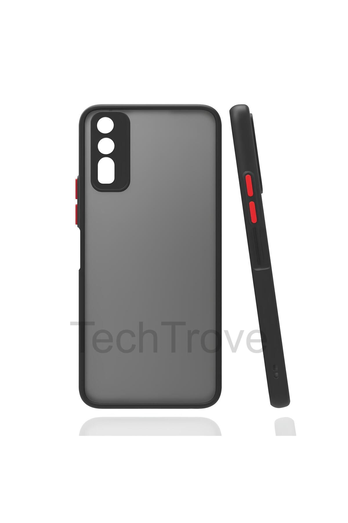 TechTrove Vivo Y11S Kılıf Buzlu Tasarım Kenarları Yumuşak Kamera Koruma Çıkıntılı Kapak