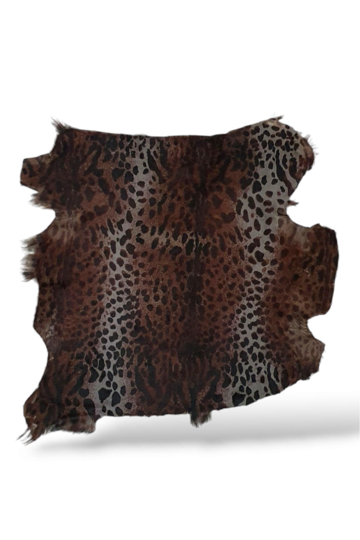 Ottoman Pouffe Art Deco Eskitme Stil Hakiki Gerçek Dana Deri Post