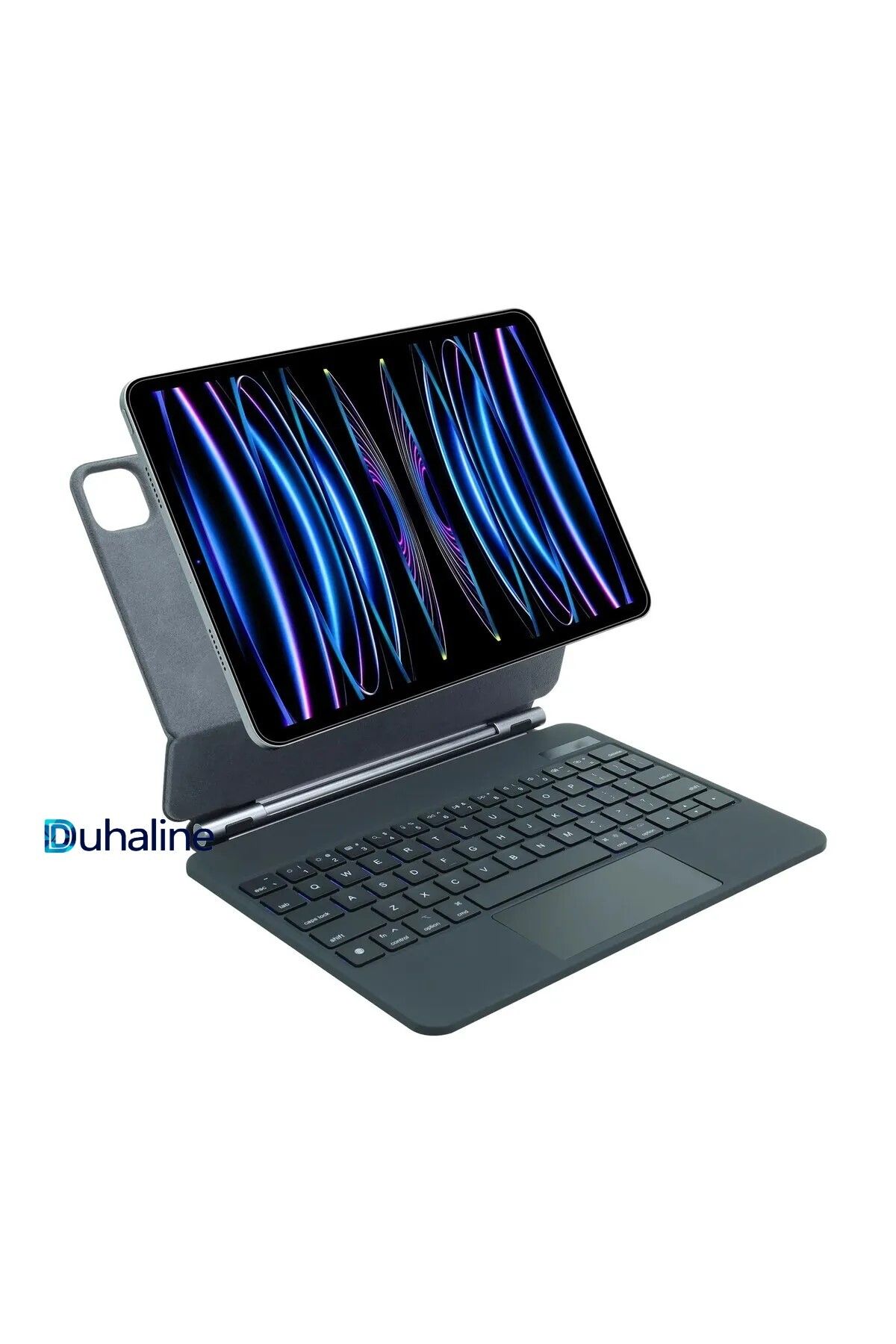 DUHALINE Ipad 11. Nesil A16 11"/ 10. Nesil 10.9" Uyumlu Magic Keyboard Touchpad RGB Işıklı Klavyeli Kılıf