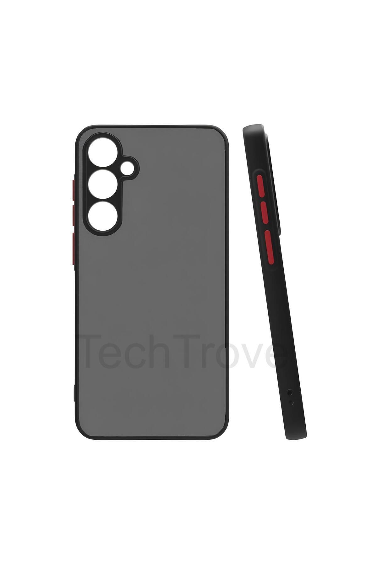 TechTrove Samsung Galaxy S24 Plus Kılıf Buzlu Tasarım Kenarları Yumuşak Kamera Koruma Çıkıntılı Kapak