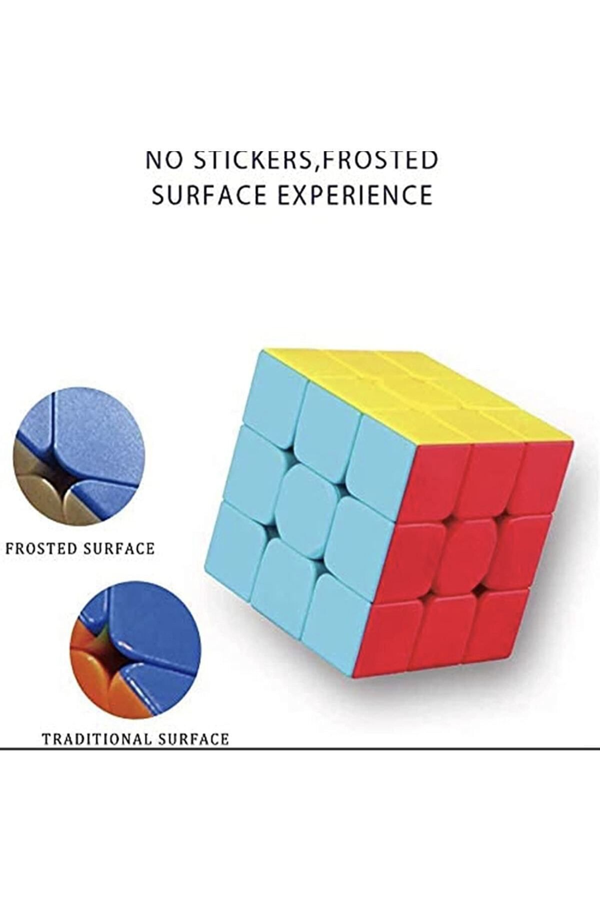 BASRİHOME-1 Piece Magic Cube Non-Stick Intelligence Cube Rubik's Cube (5.5 X 5.5 Cm) 3