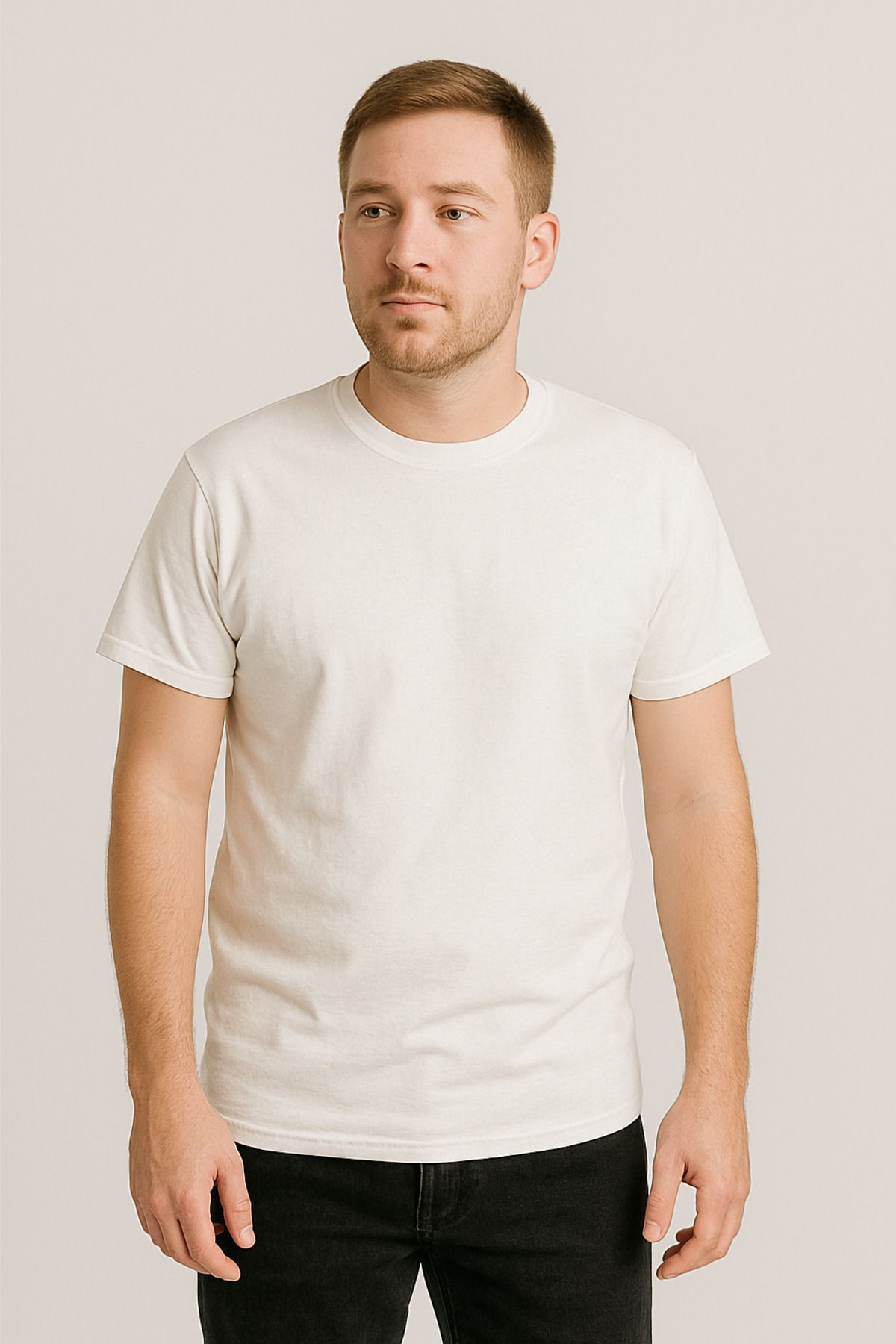 LeiraGYM Düz Bisiklet Yaka T-Shirt