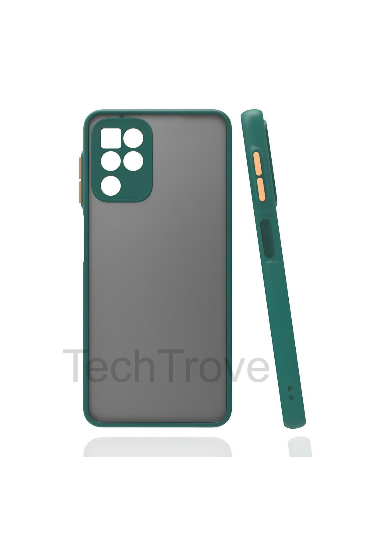 TechTrove Samsung Galaxy A22 4G Kılıf Buzlu Tasarım Kenarları Yumuşak Kamera Koruma Çıkıntılı Kapak