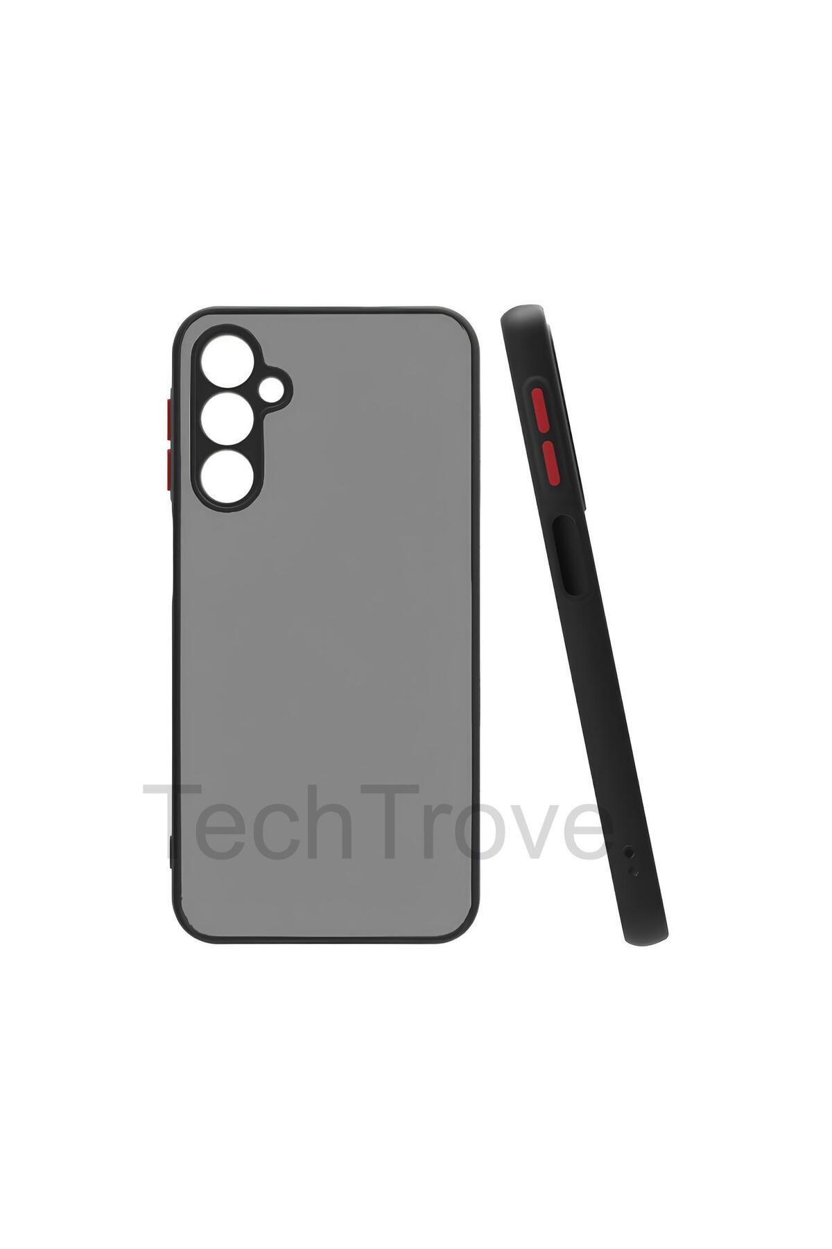 TechTrove Samsung Galaxy M34 5G Kılıf Buzlu Tasarım Kenarları Yumuşak Kamera Koruma Çıkıntılı Kapak
