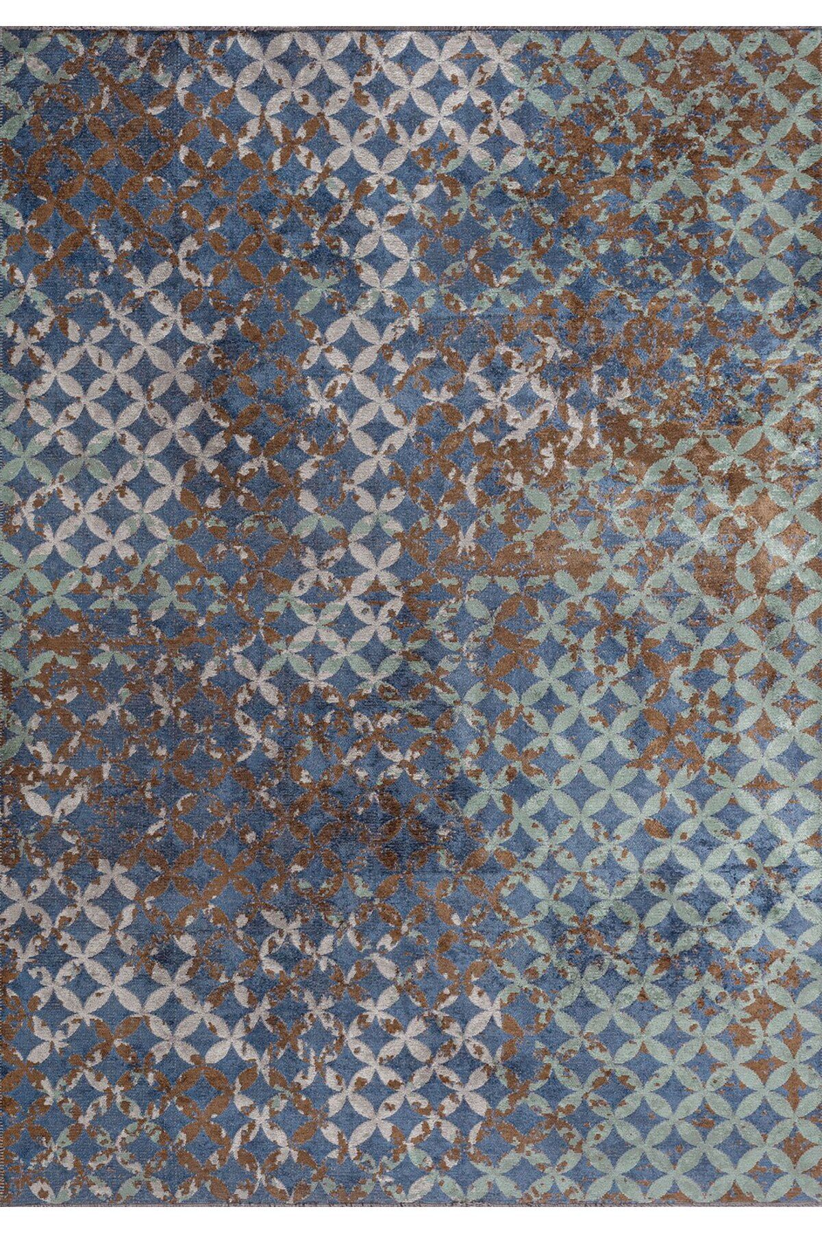 BM Home LILY NİL YEŞİLİ - KAKAO - LACİVERT - KEMİK 200X300 CM HALI