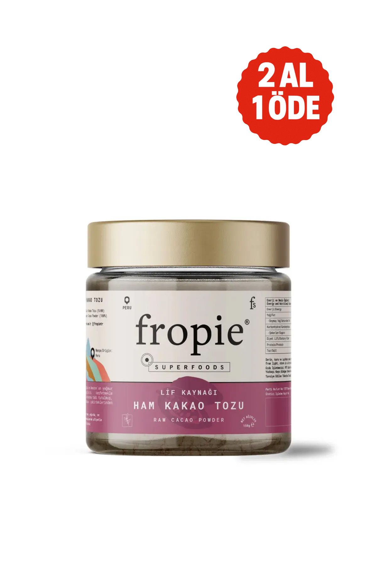 FROPİE Ham Kakao Tozu 100 G
