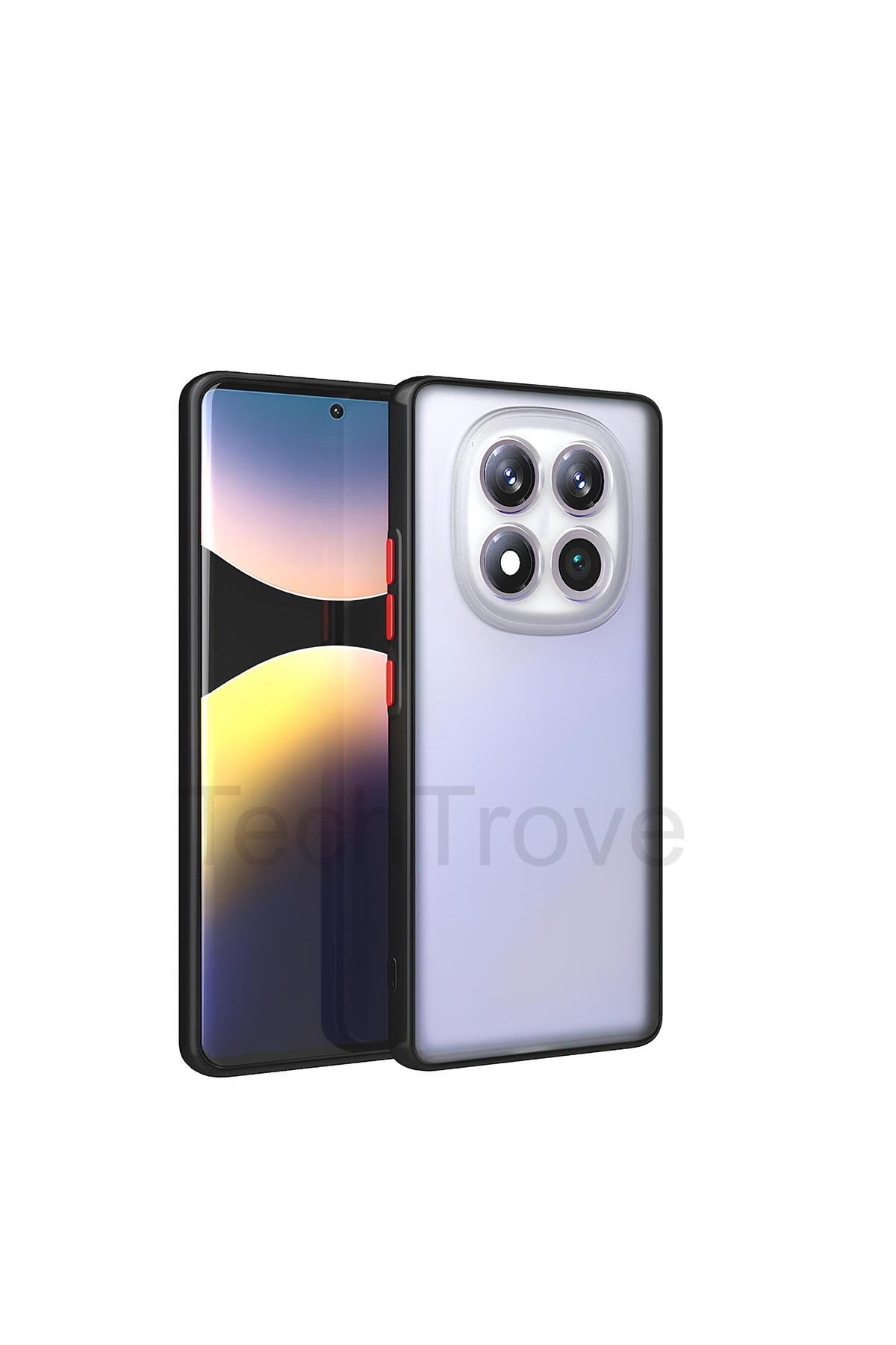 TechTrove Xiaomi Redmi Note 14 Pro 4G Kılıf Buzlu Tasarım Kenarları Yumuşak Kamera Koruma Çıkıntılı Kapak
