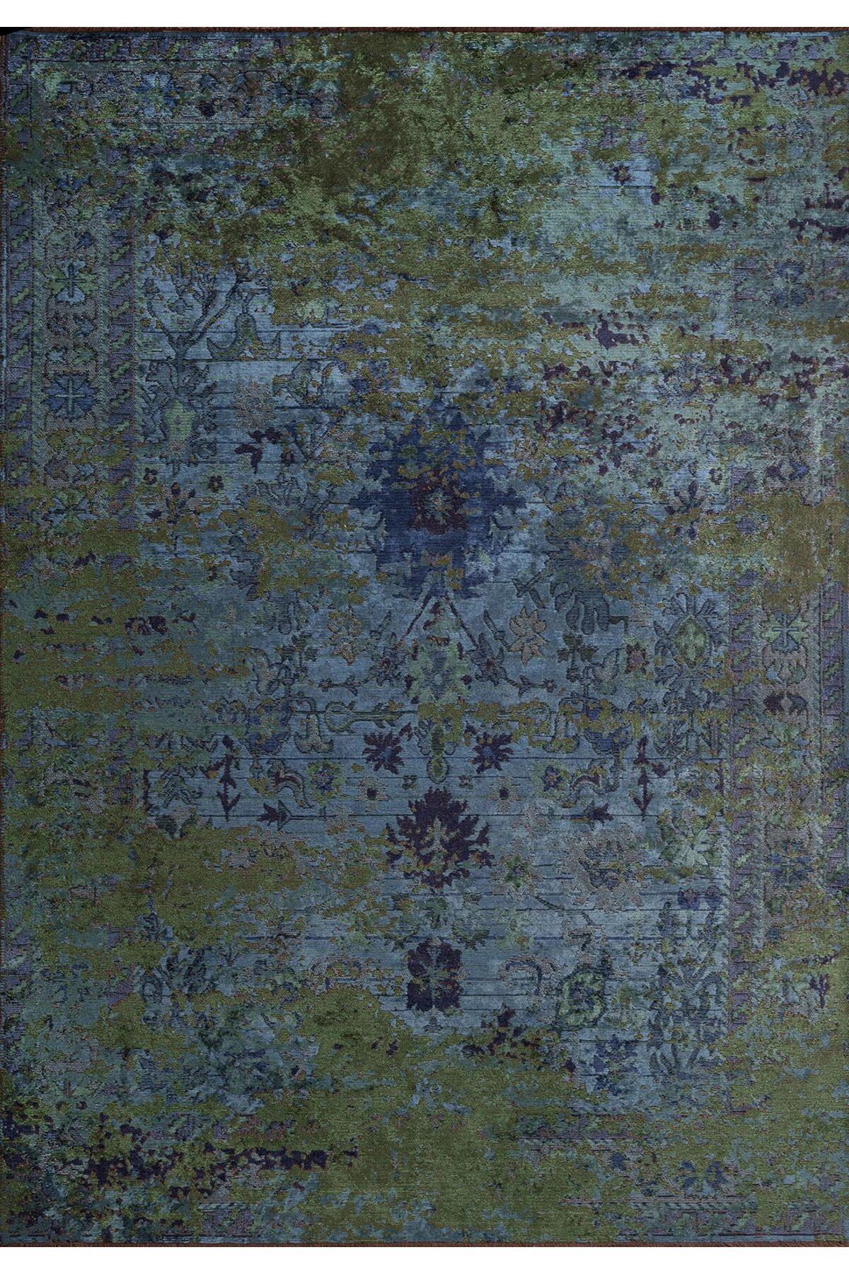 BM Home SPLENDOR ERA ORMAN YEŞİLİ - LACİVERT - PETROL - KOYU LACİVERT 200X300 CM HALI