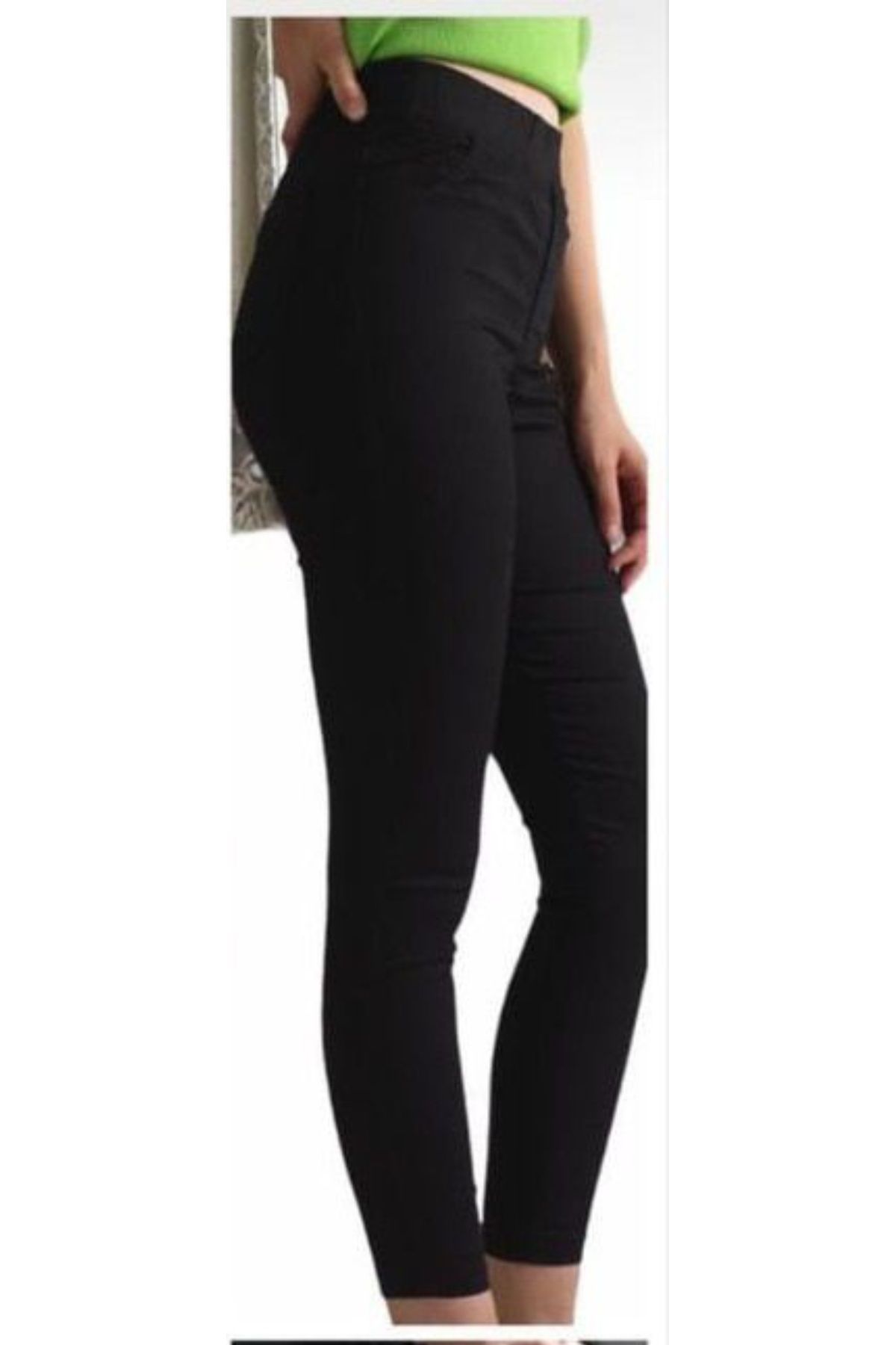 MODA Kadın Büyük Beden Dar Paça Esnek Pantolon