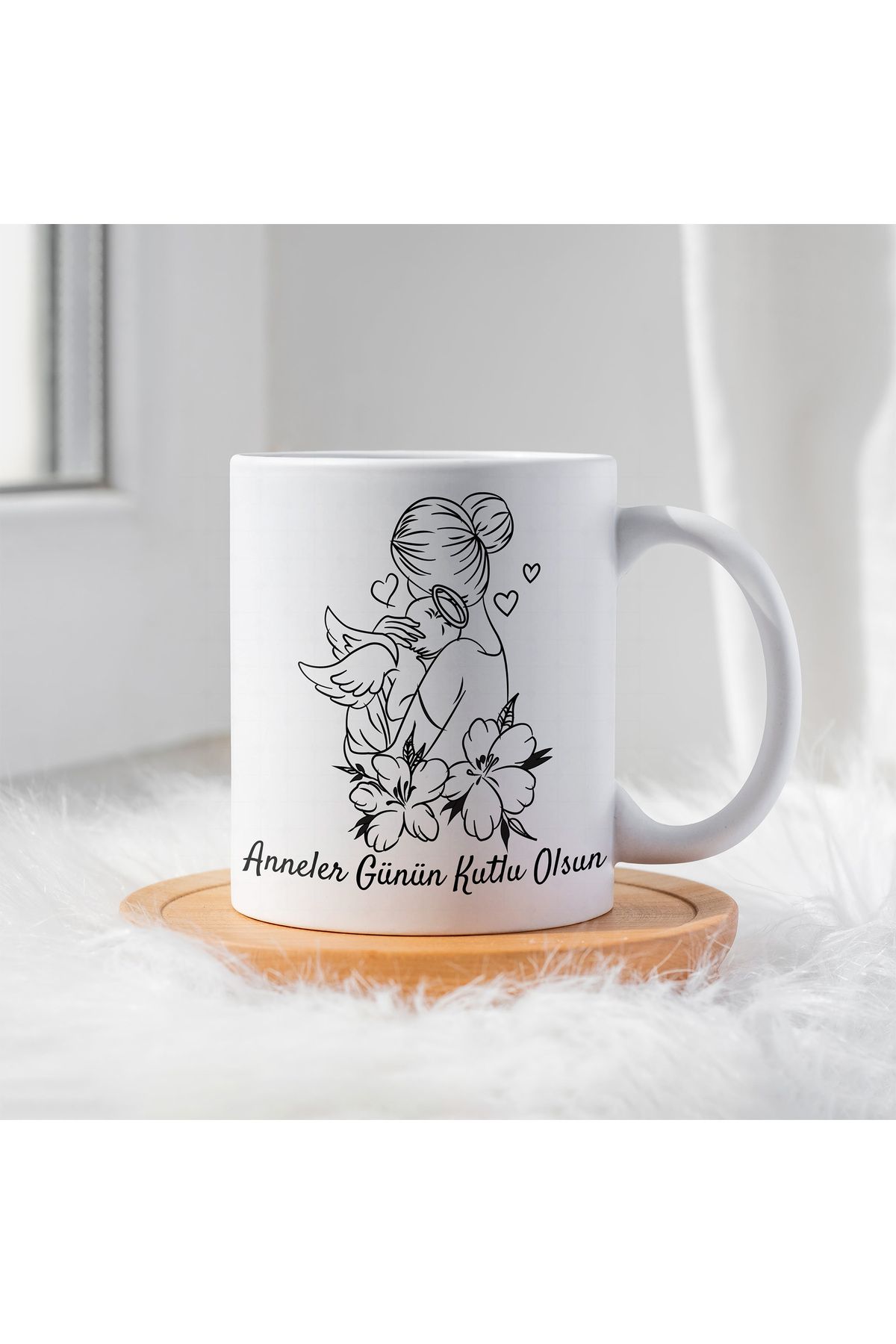 By Gift Anneler Günü İçin Kişiye Özel Porselen Kupa Bardak - BY-KP-0000252