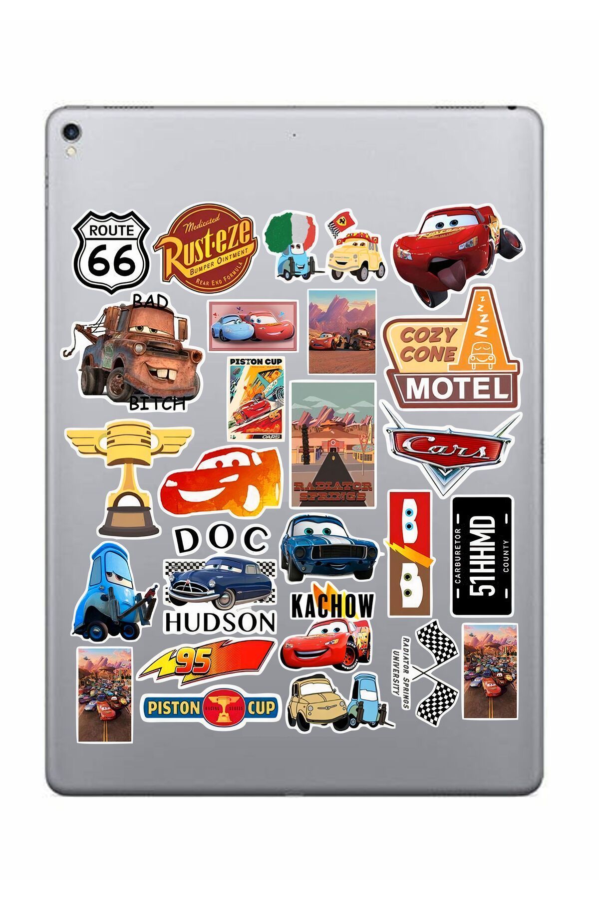 hediyenebak Cars Sticker Seti | Laptop Ajanda PC Tablet Telefon Defter Etiket Bullet Journal