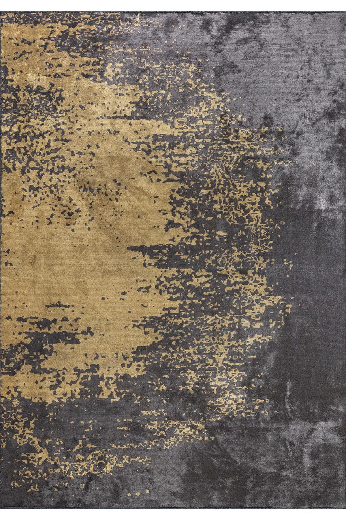 BM Home MILAN ANTRASİT - GOLD 80X150 CM HALI