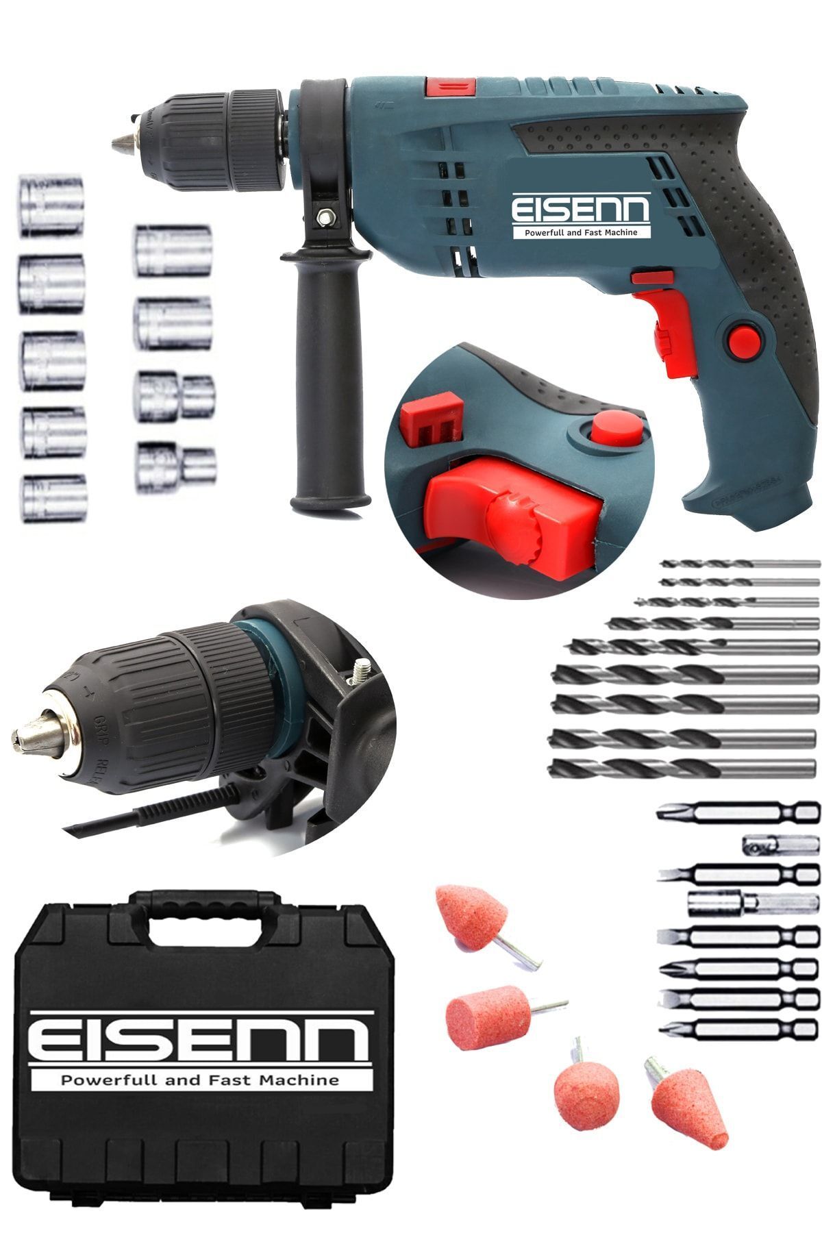 teknotrust Germany Technology 3000 W Super Torq Darbeli Matkap 30 Pcs Set Hediyeli