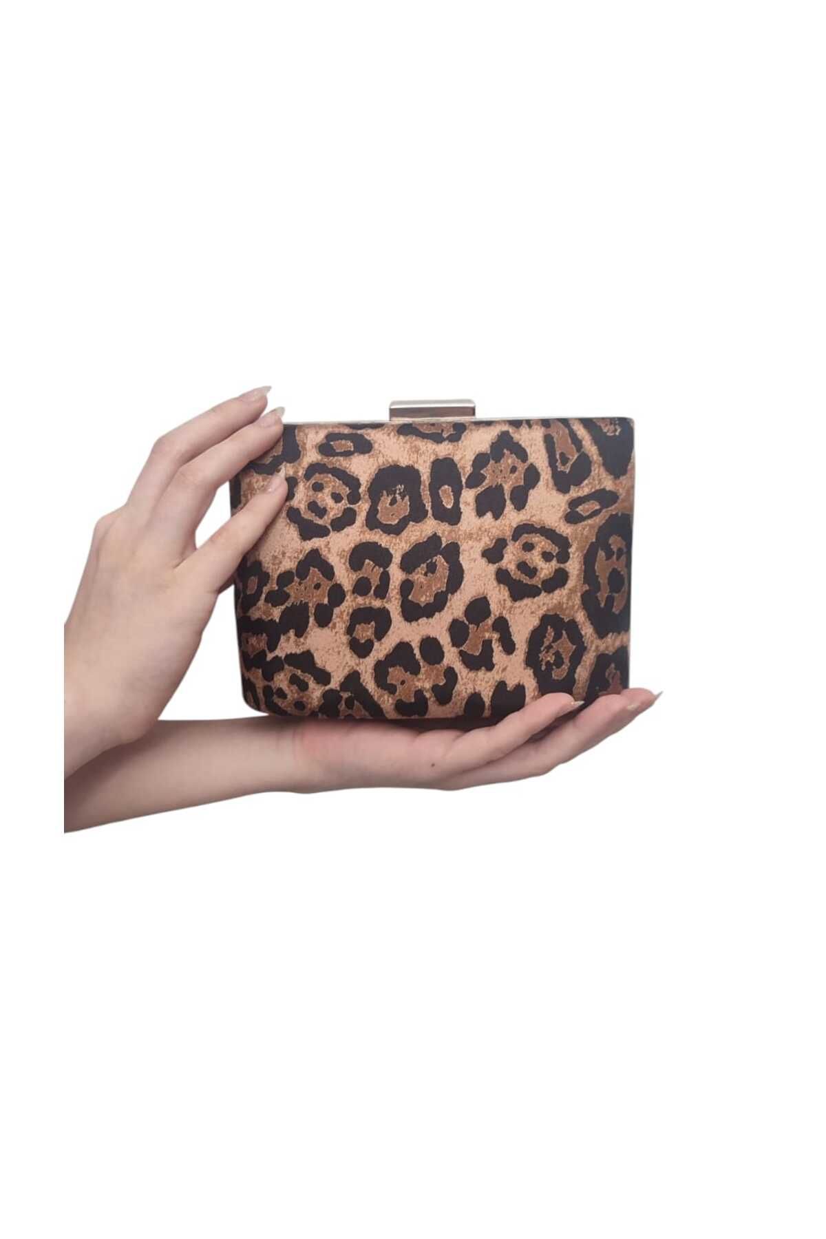 David Rossi Mixify Leopar Saten Çanta