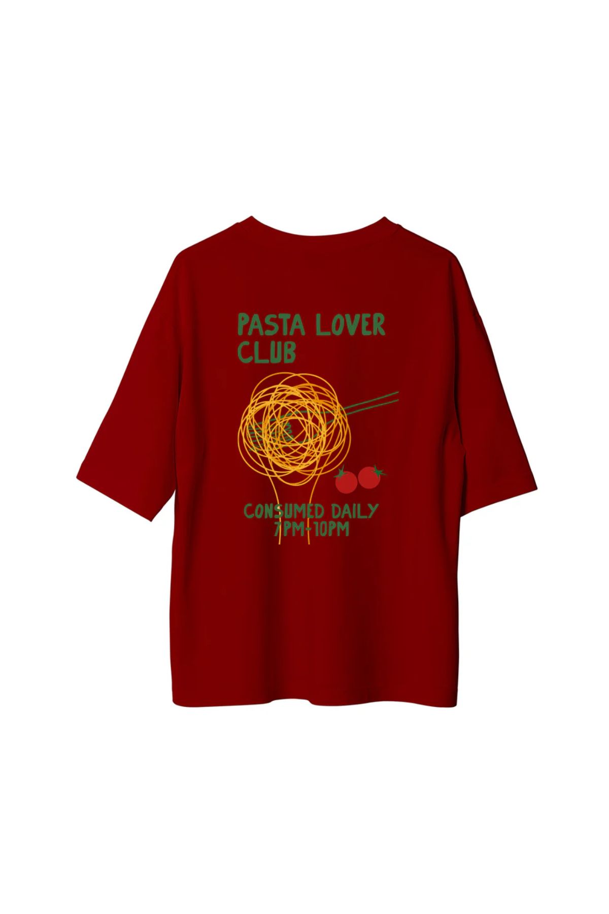 Koklonmoda Unisex Pasta Baskılı Oversize T-Shirt