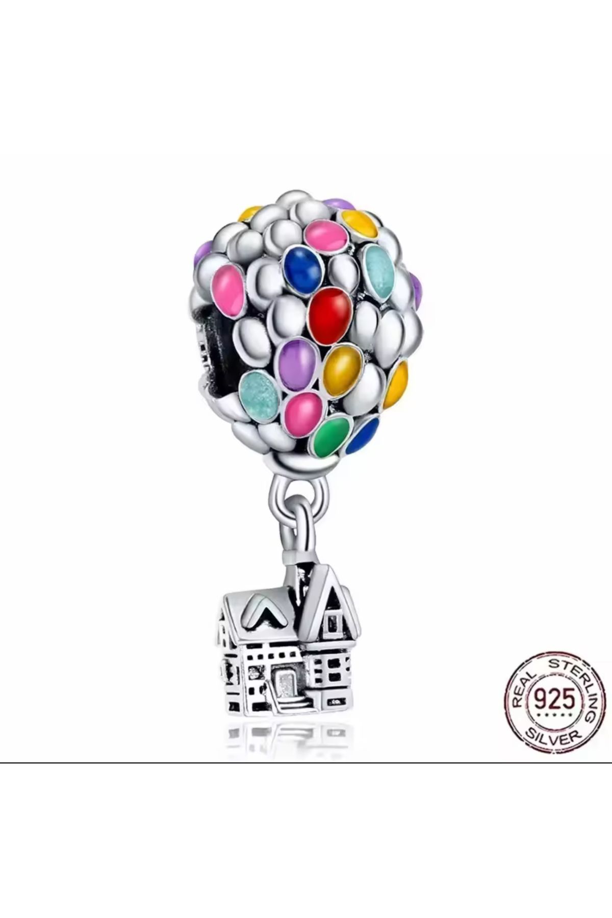 Hector&Co. Jewellery Gümüş Up Balon ve Ev Sallantılı Charm