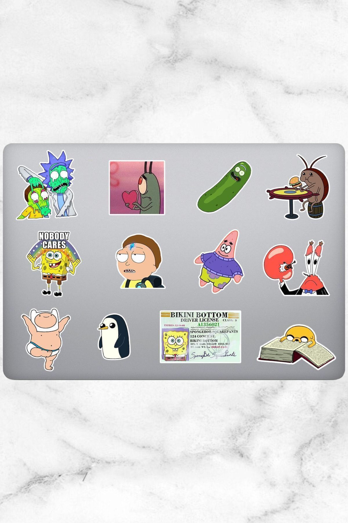 hediyenebak Cartoon Temalı Sticker Seti | Laptop Ajanda PC Tablet Telefon Defter Etiket Bullet Journal