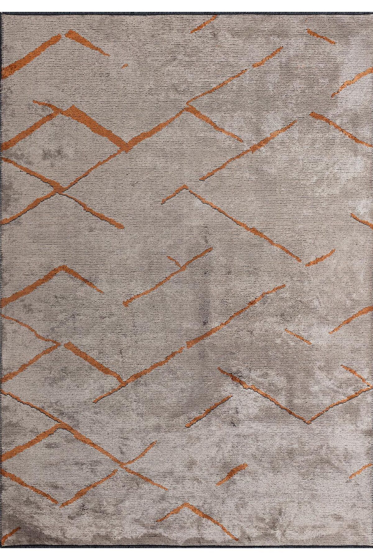 BM Home WAVE KİREMİT - BEJ 100X300 CM HALI