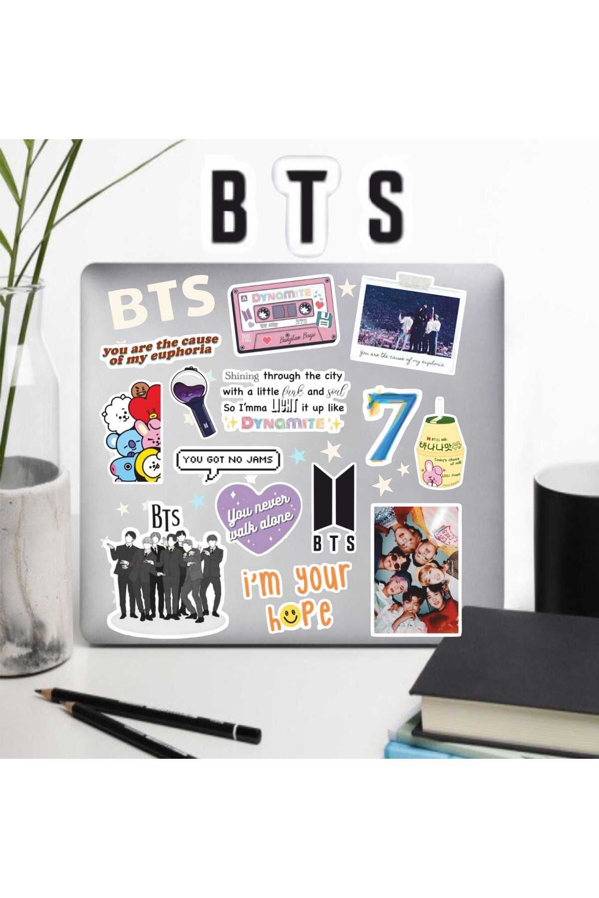 hediyenebak BTS Seri 3 Sticker Seti | Laptop Ajanda PC Tablet Telefon Defter Etiket Bullet Journal