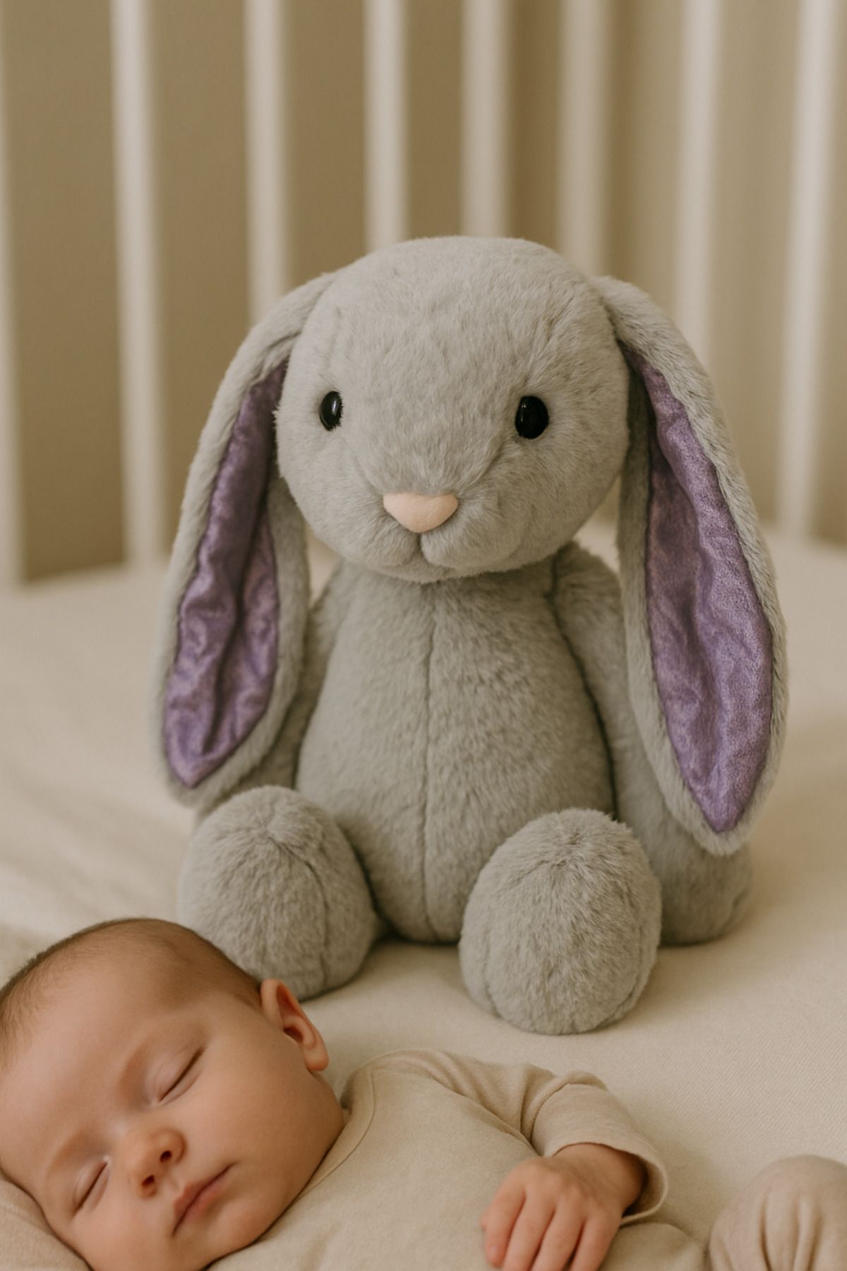 HALEY Uzun Kulaklı Peluş Tavşan Oyuncak | 60 cm Oyun ve Uyku Arkadaşı