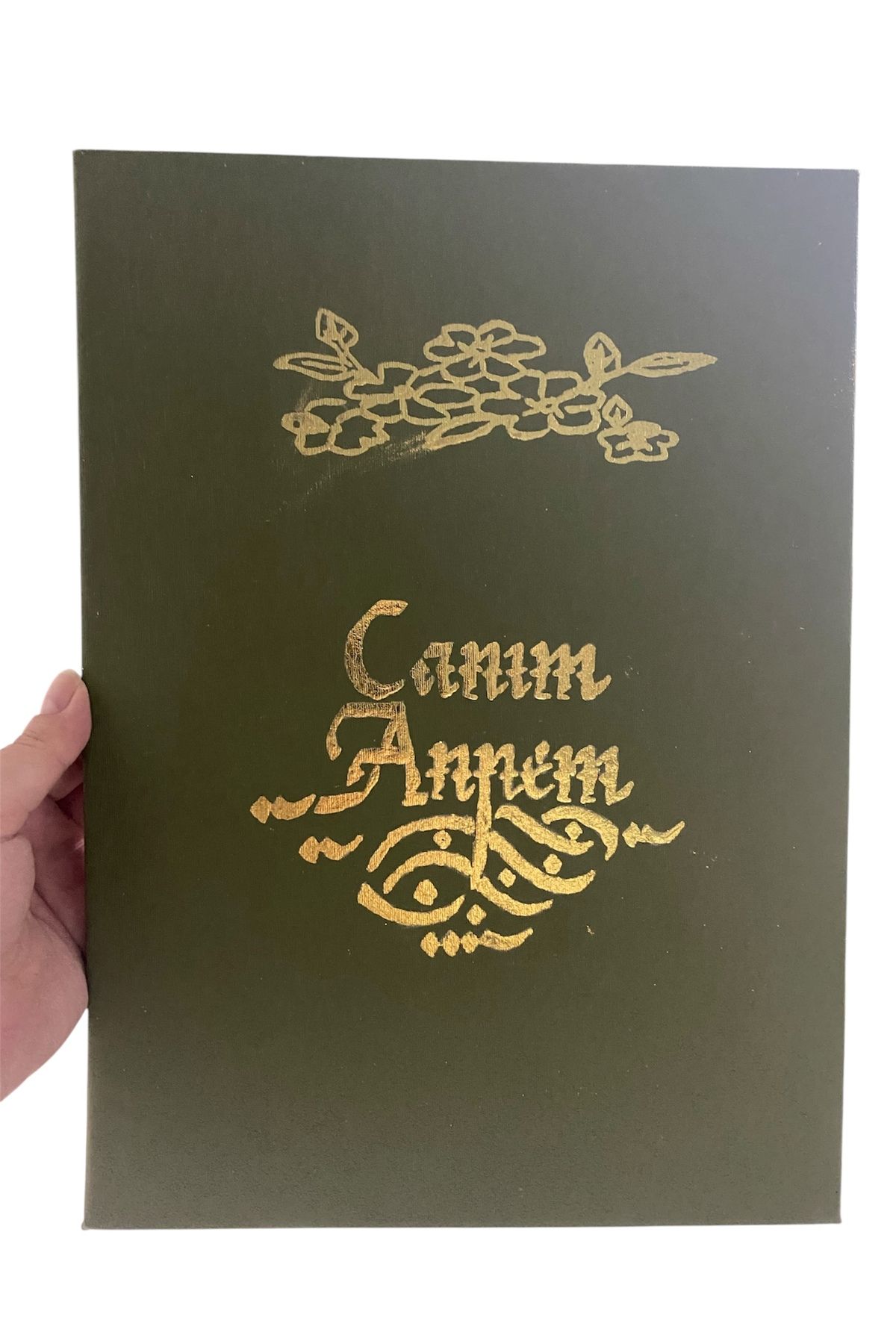 Merz Design Decor Altın varaklı ‘Canım Annem’ yazılı tablo