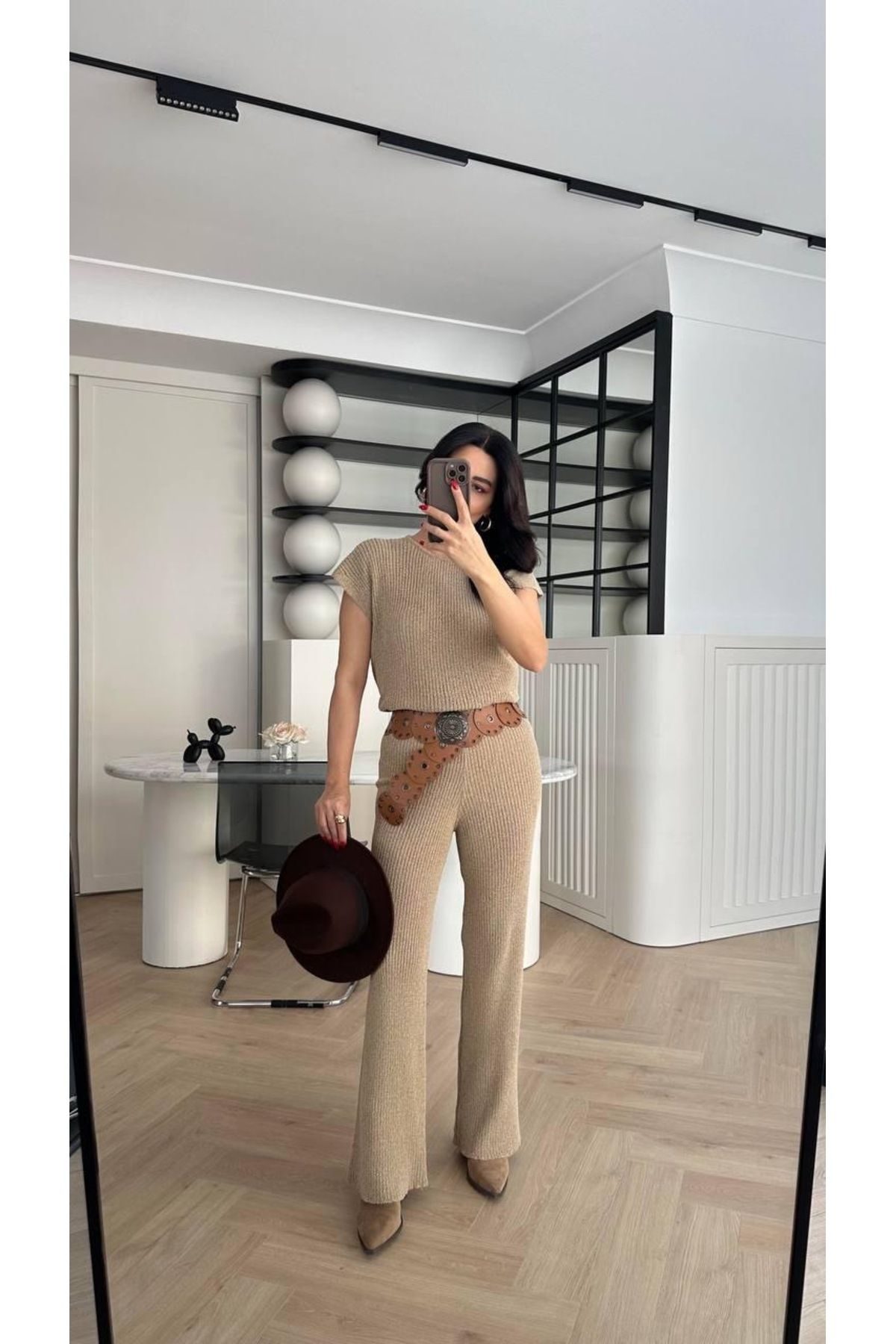 ASM Fashion KADIN TRİKO BLUZ PANTOLON TAKIM