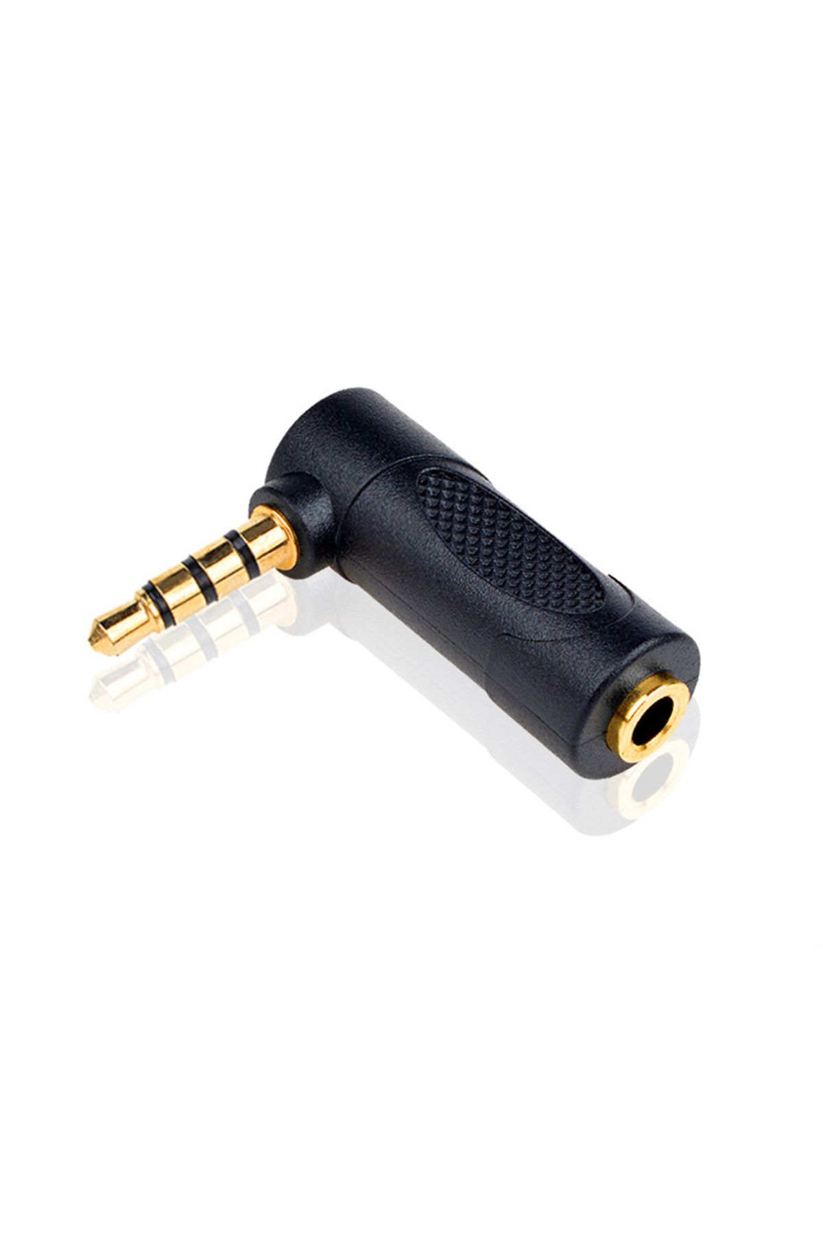 Derwell Yeni 2025 3.5mm Stereo Uzatma L Tip 3 Boğum 4 Kutup 4 Pin 90 Derece Ses Stereo Fiş Jak