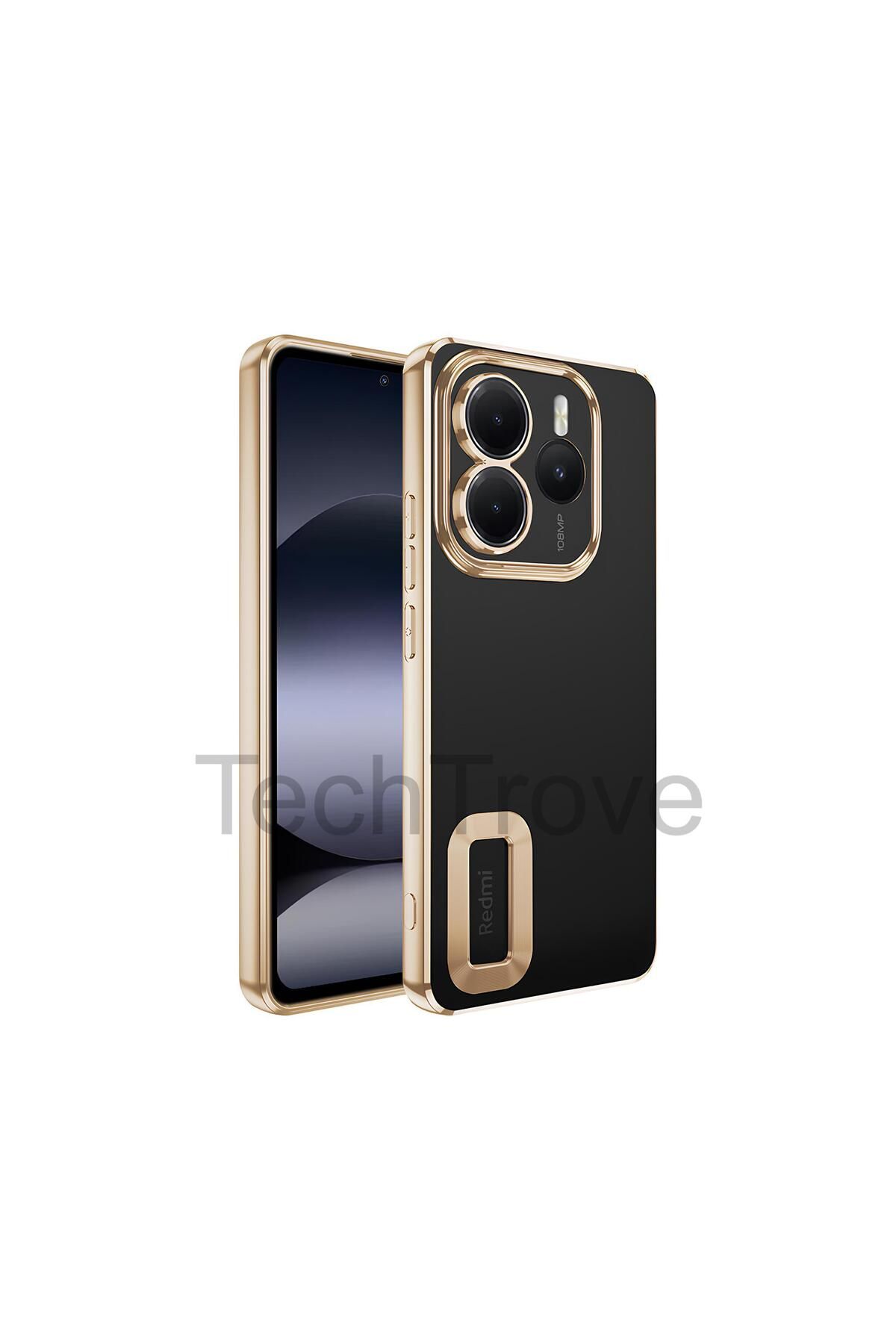 TechTrove Xiaomi Redmi Note 14 5G Kılıf Kamera Korumalı Logo Gösteren Renkli Tasarımlı Kapak